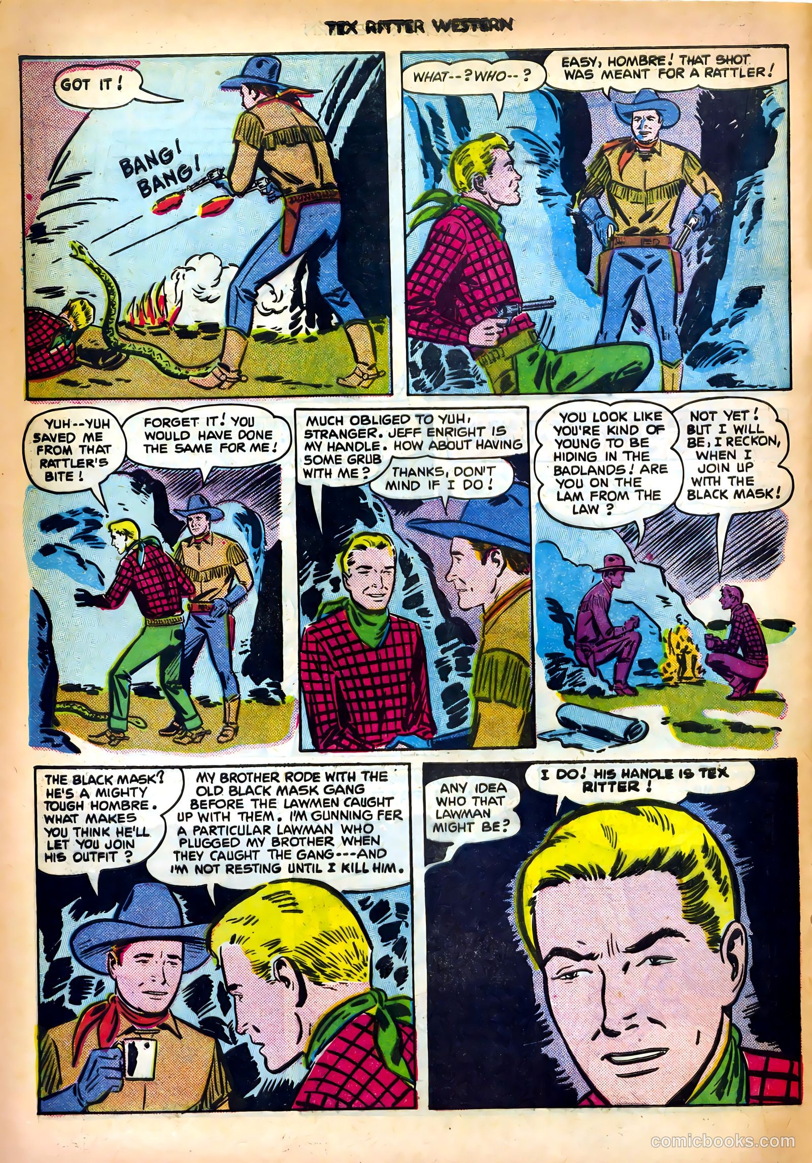Tex Ritter Western #6 (1951) — page 20 of 36