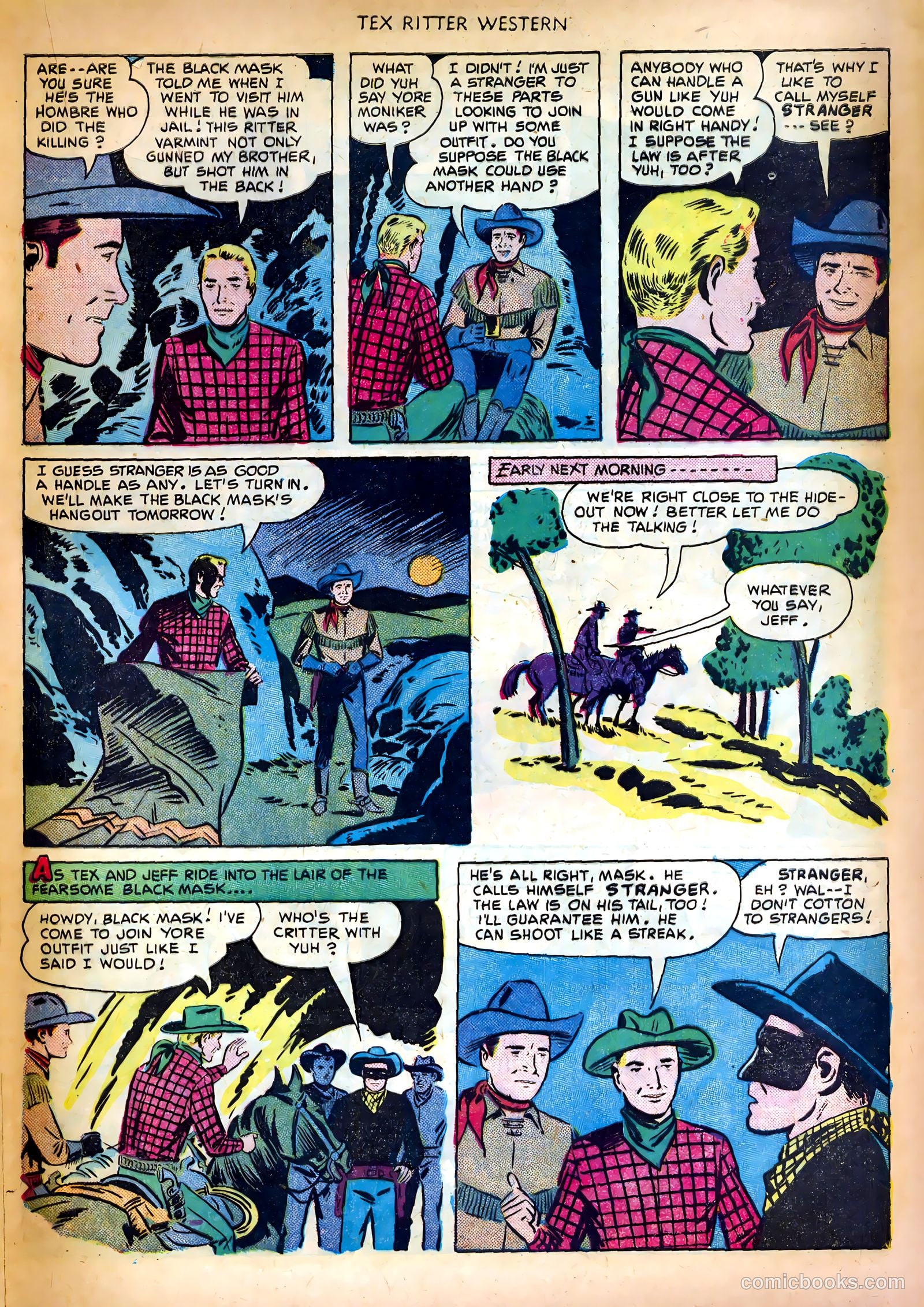 Tex Ritter Western #6 (1951) — page 21 of 36