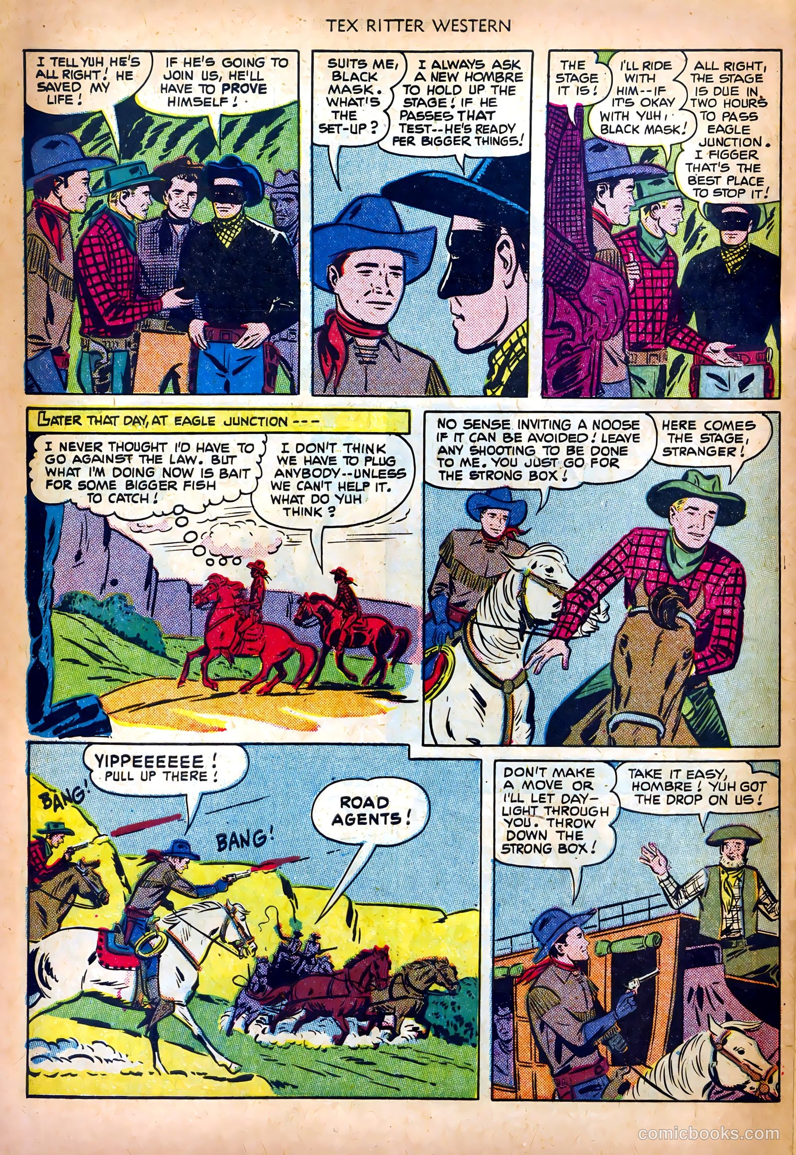 Tex Ritter Western #6 (1951) — page 22 of 36