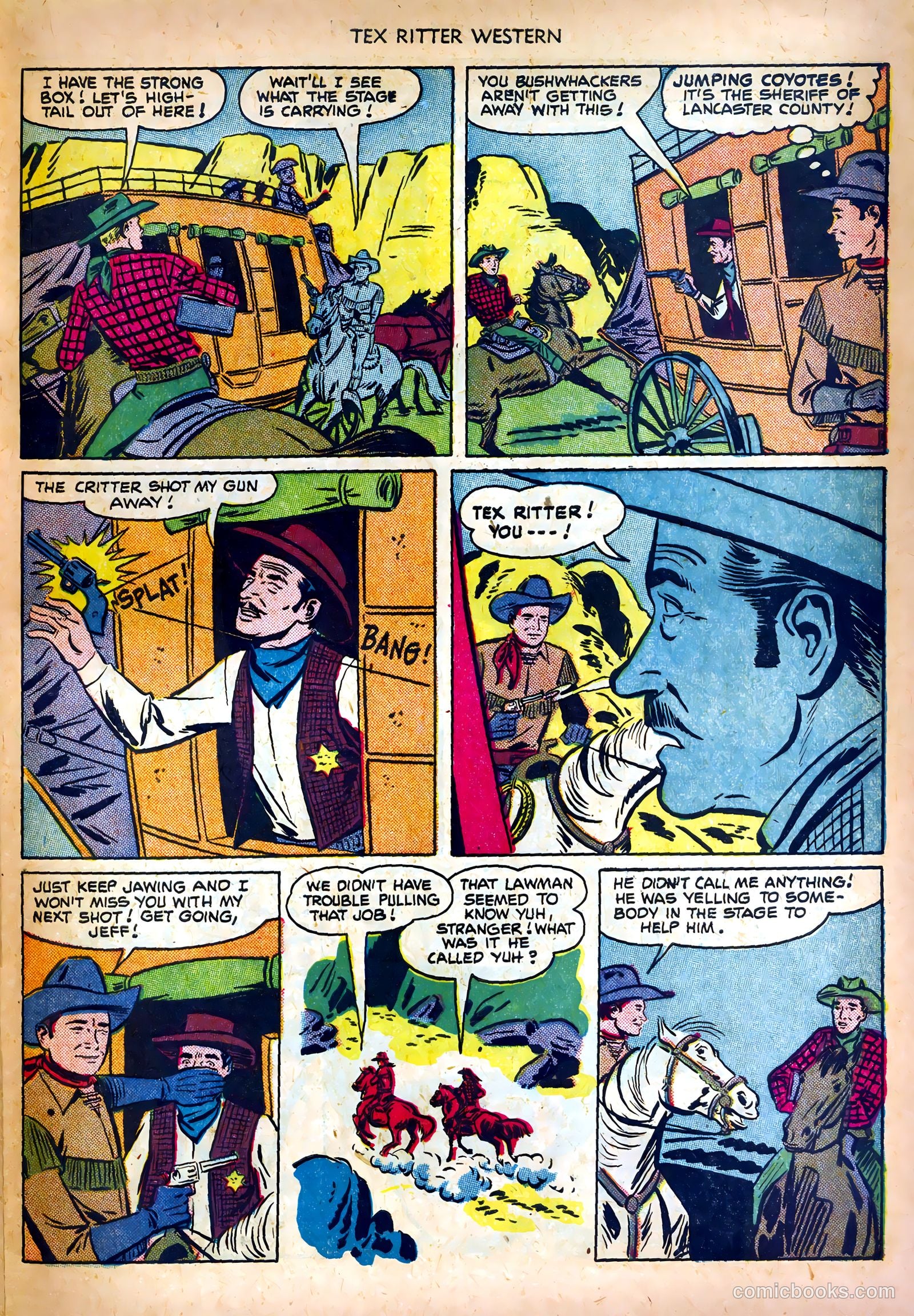 Tex Ritter Western #6 (1951) — page 23 of 36