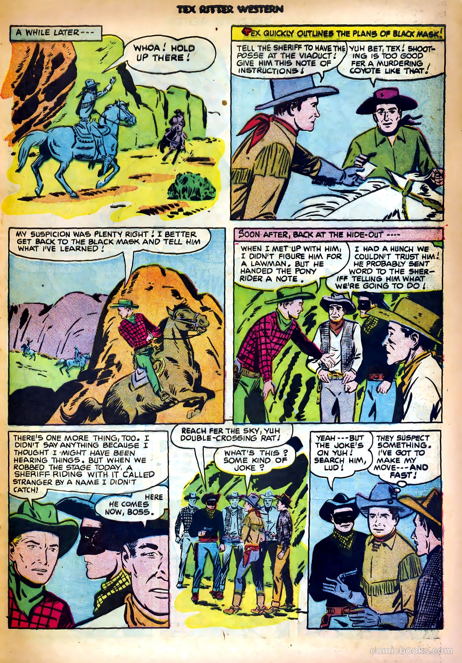 Tex Ritter Western #6 (1951) — page 25 of 36