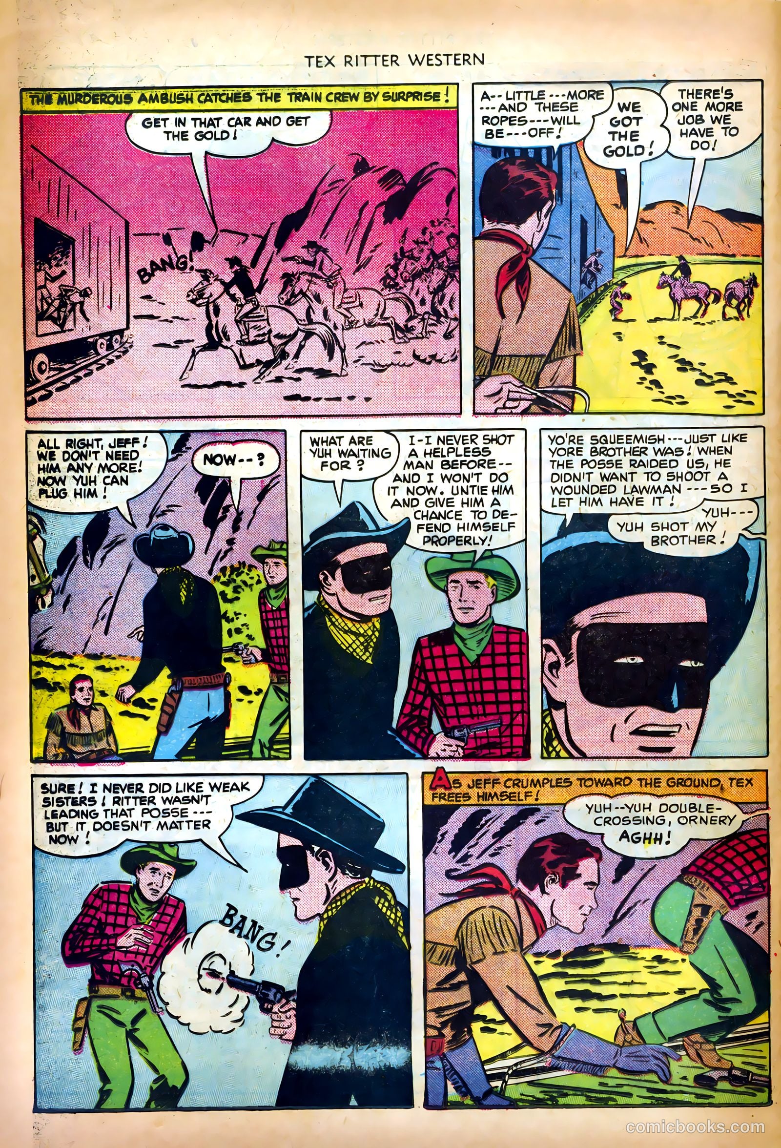 Tex Ritter Western #6 (1951) — page 28 of 36
