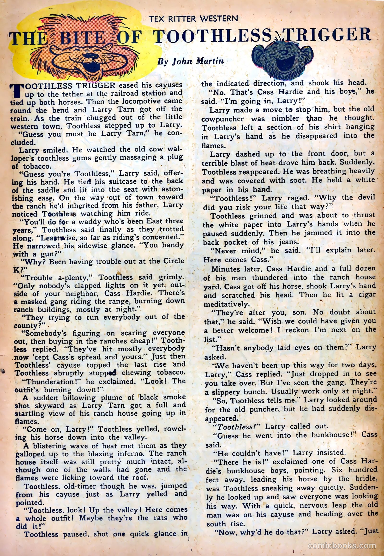 Tex Ritter Western #6 (1951) — page 30 of 36