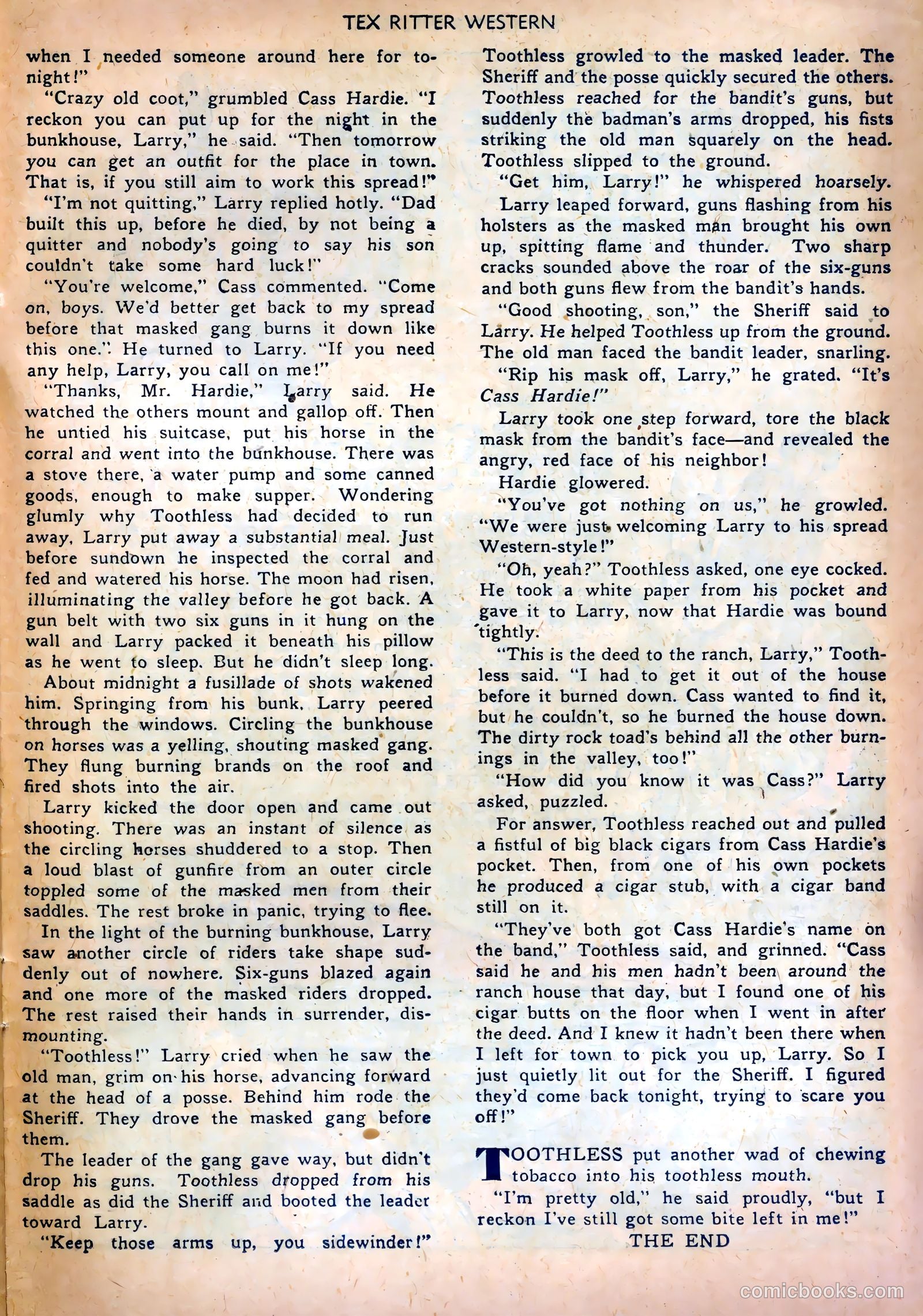 Tex Ritter Western #6 (1951) — page 31 of 36
