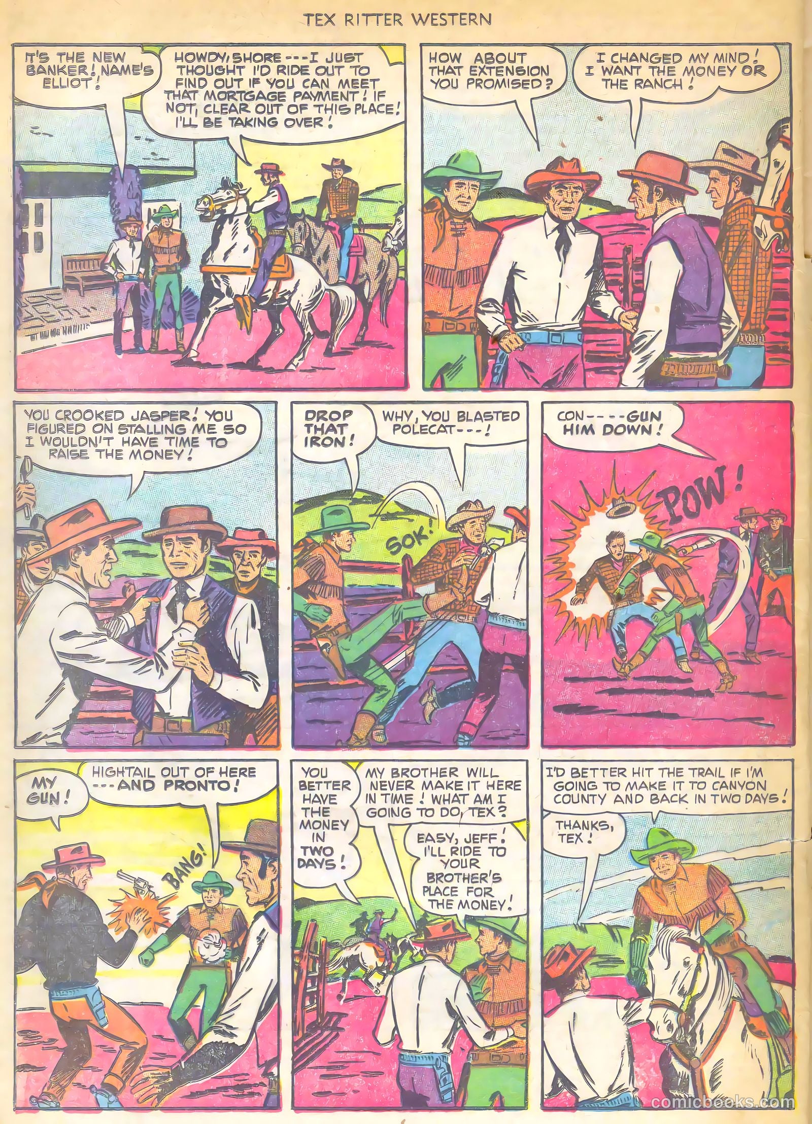 Tex Ritter Western #7 (1951) — page 4 of 36