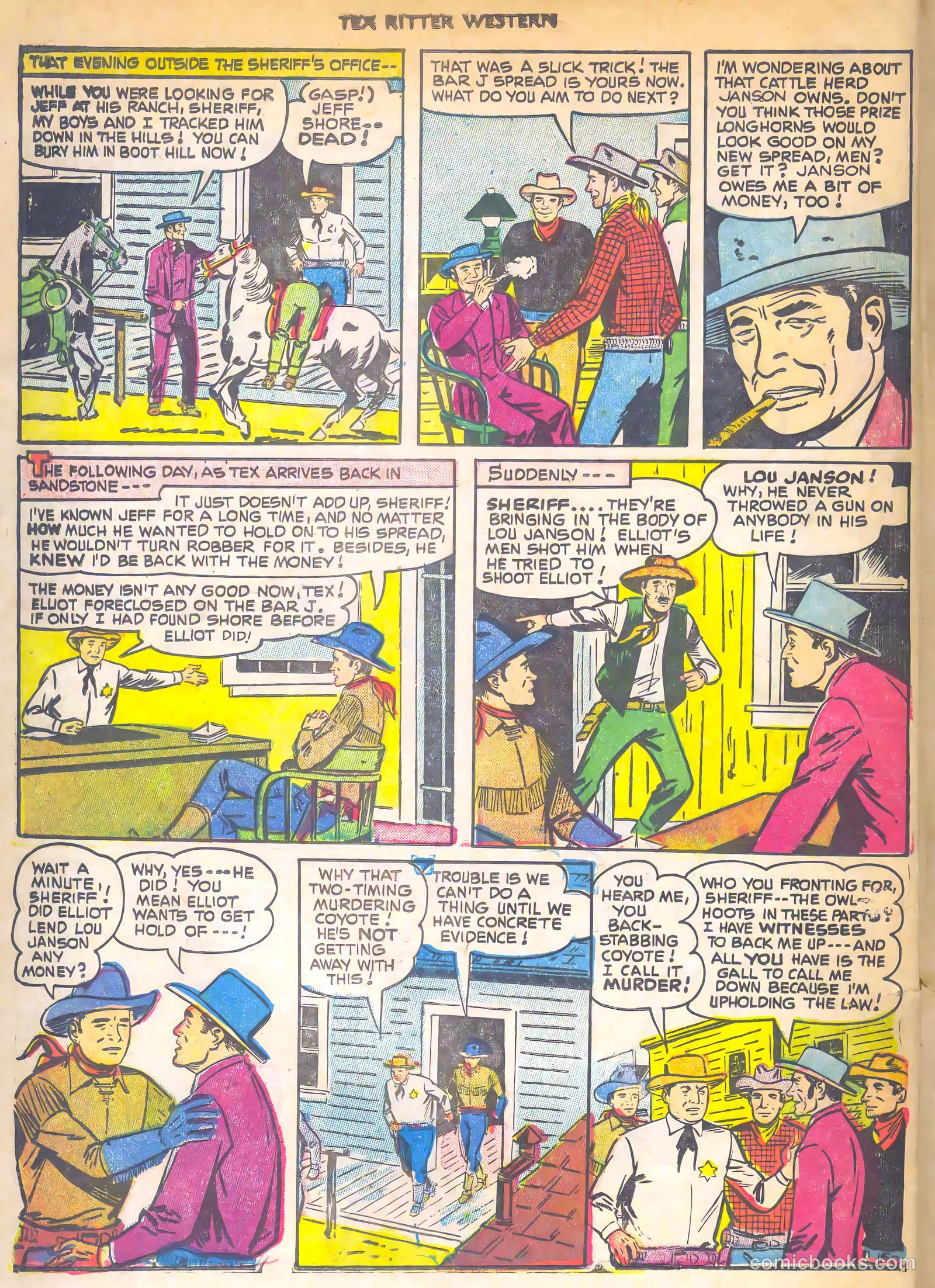 Tex Ritter Western #7 (1951) — page 6 of 36