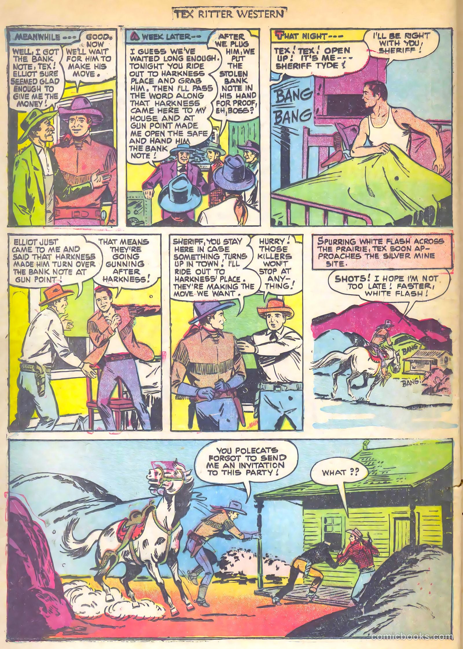 Tex Ritter Western #7 (1951) — page 8 of 36