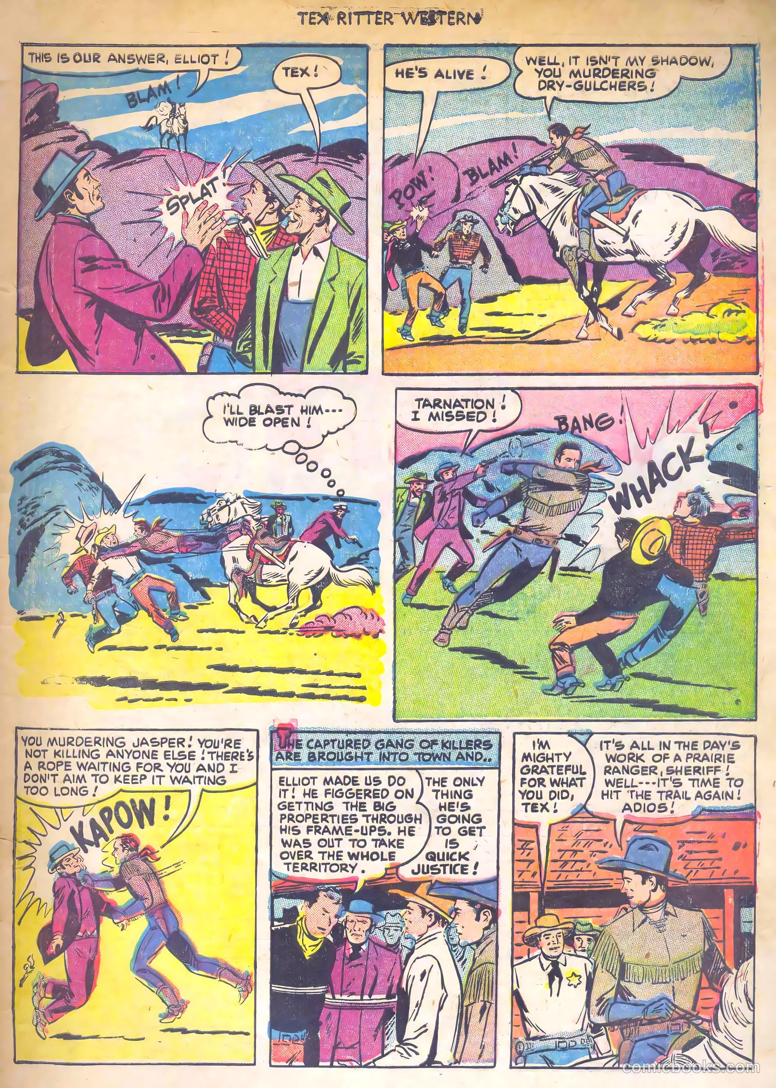 Tex Ritter Western #7 (1951) — page 11 of 36