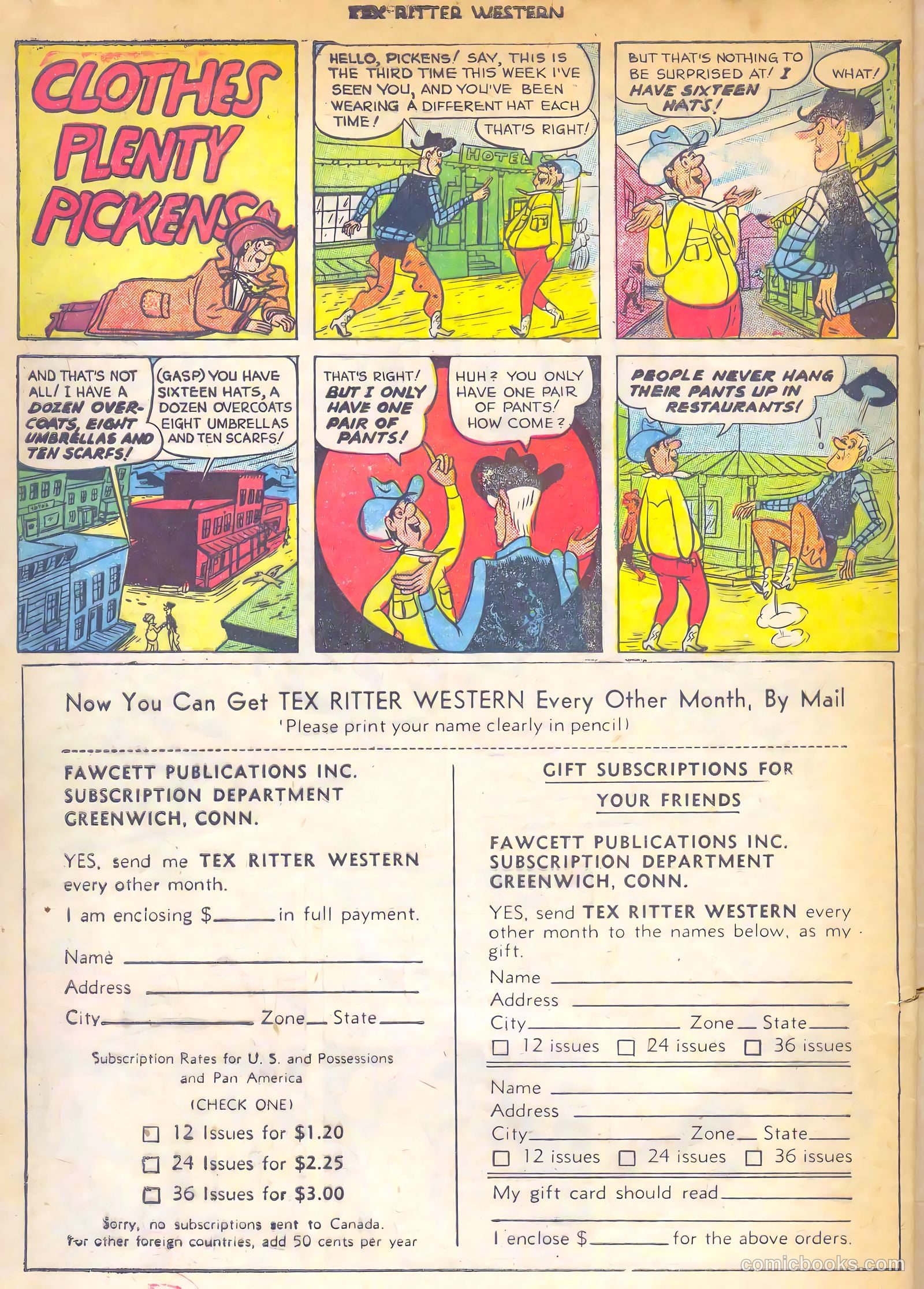 Tex Ritter Western #7 (1951) — page 12 of 36