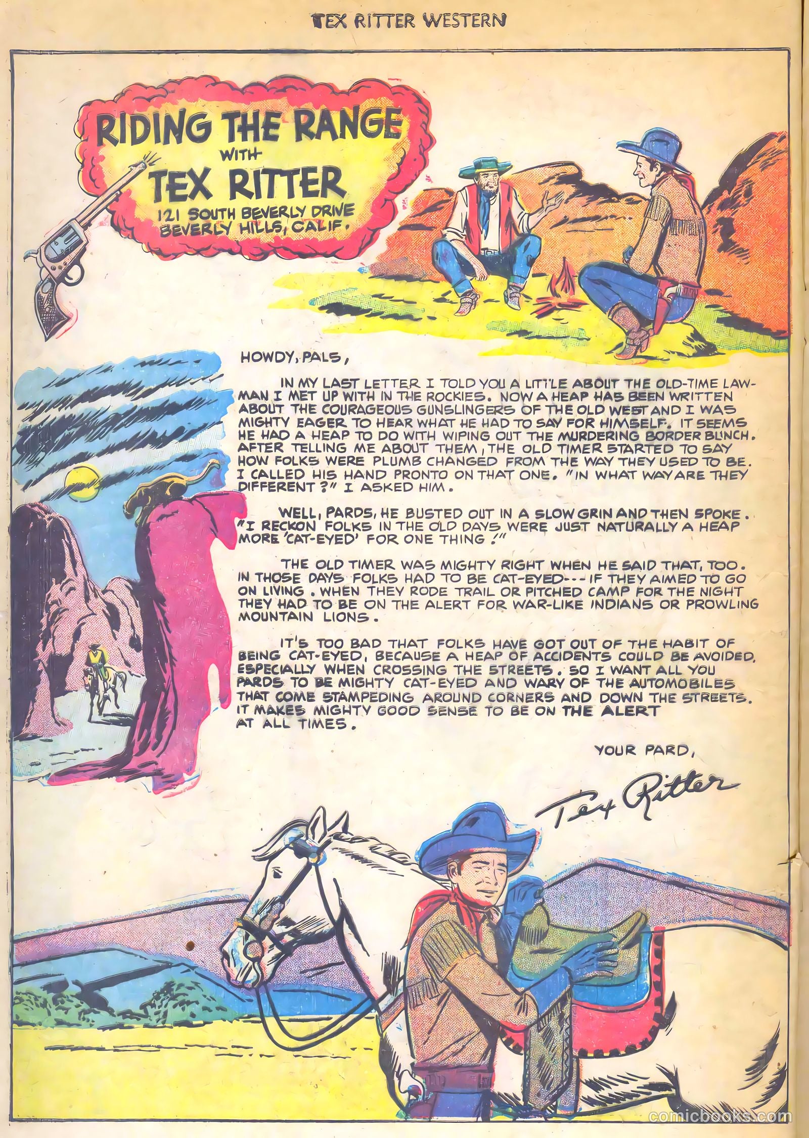 Tex Ritter Western #7 (1951) — page 16 of 36