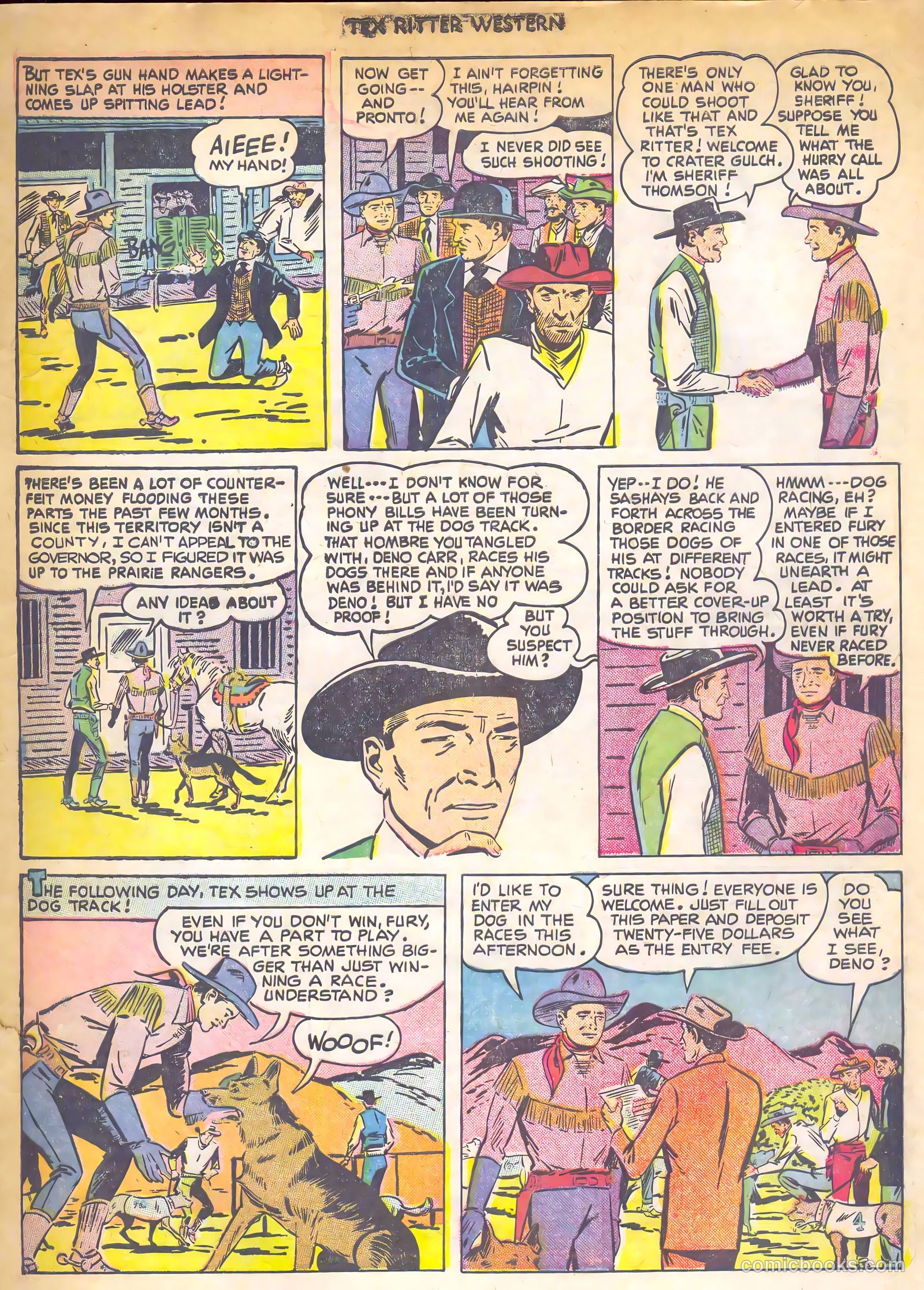 Tex Ritter Western #7 (1951) — page 19 of 36