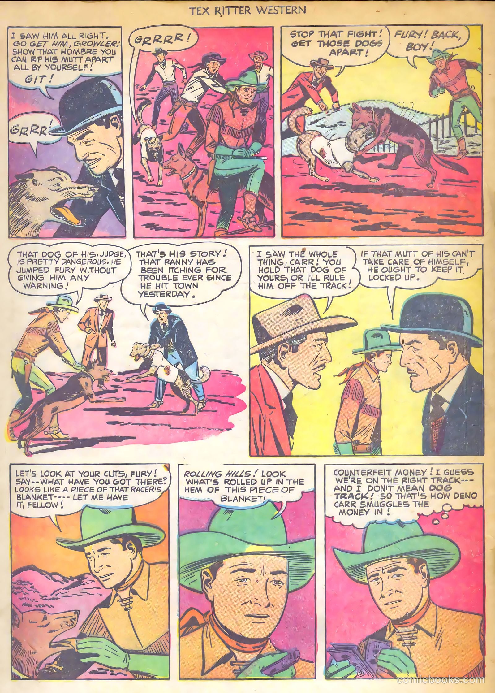 Tex Ritter Western #7 (1951) — page 20 of 36