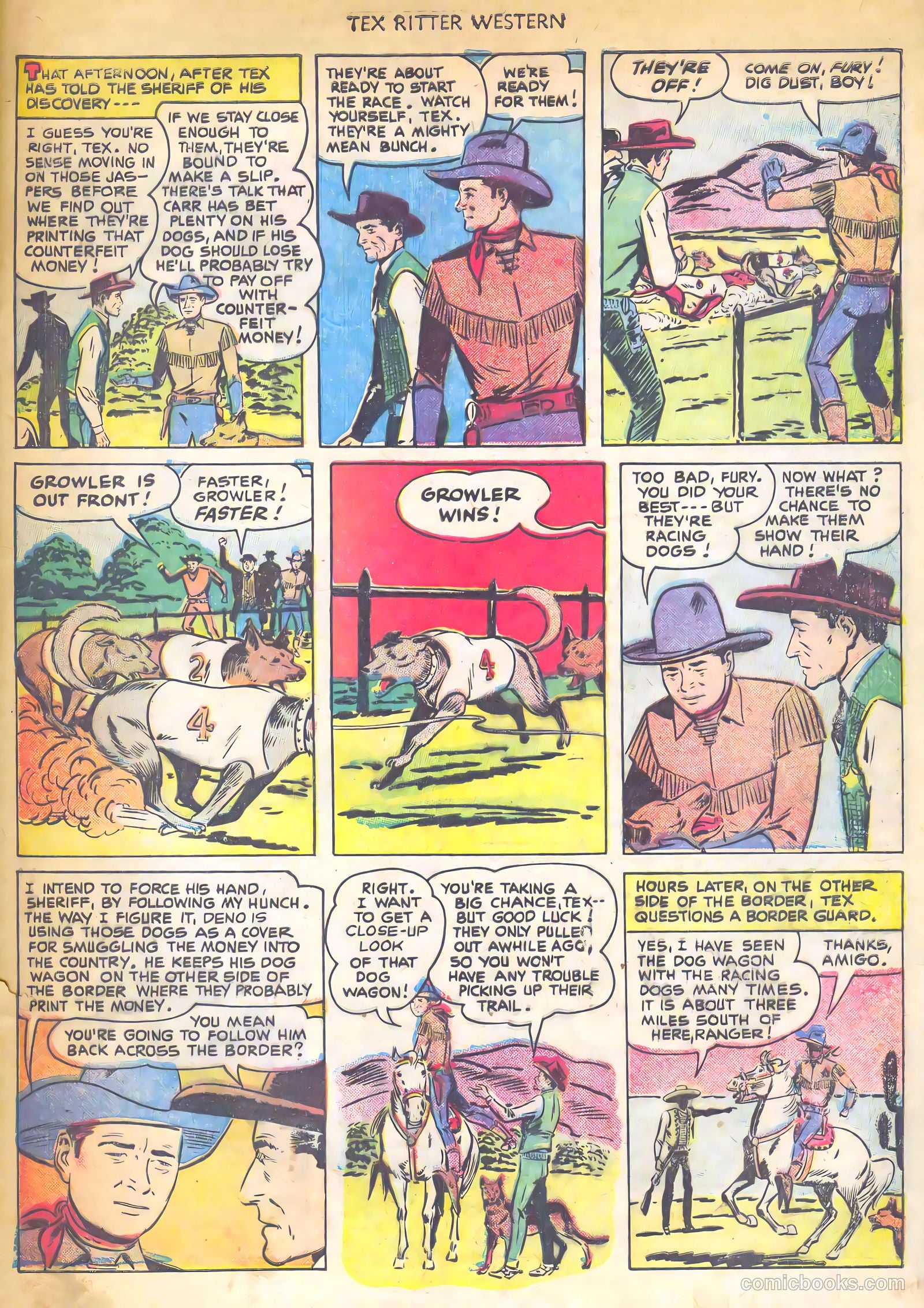 Tex Ritter Western #7 (1951) — page 21 of 36