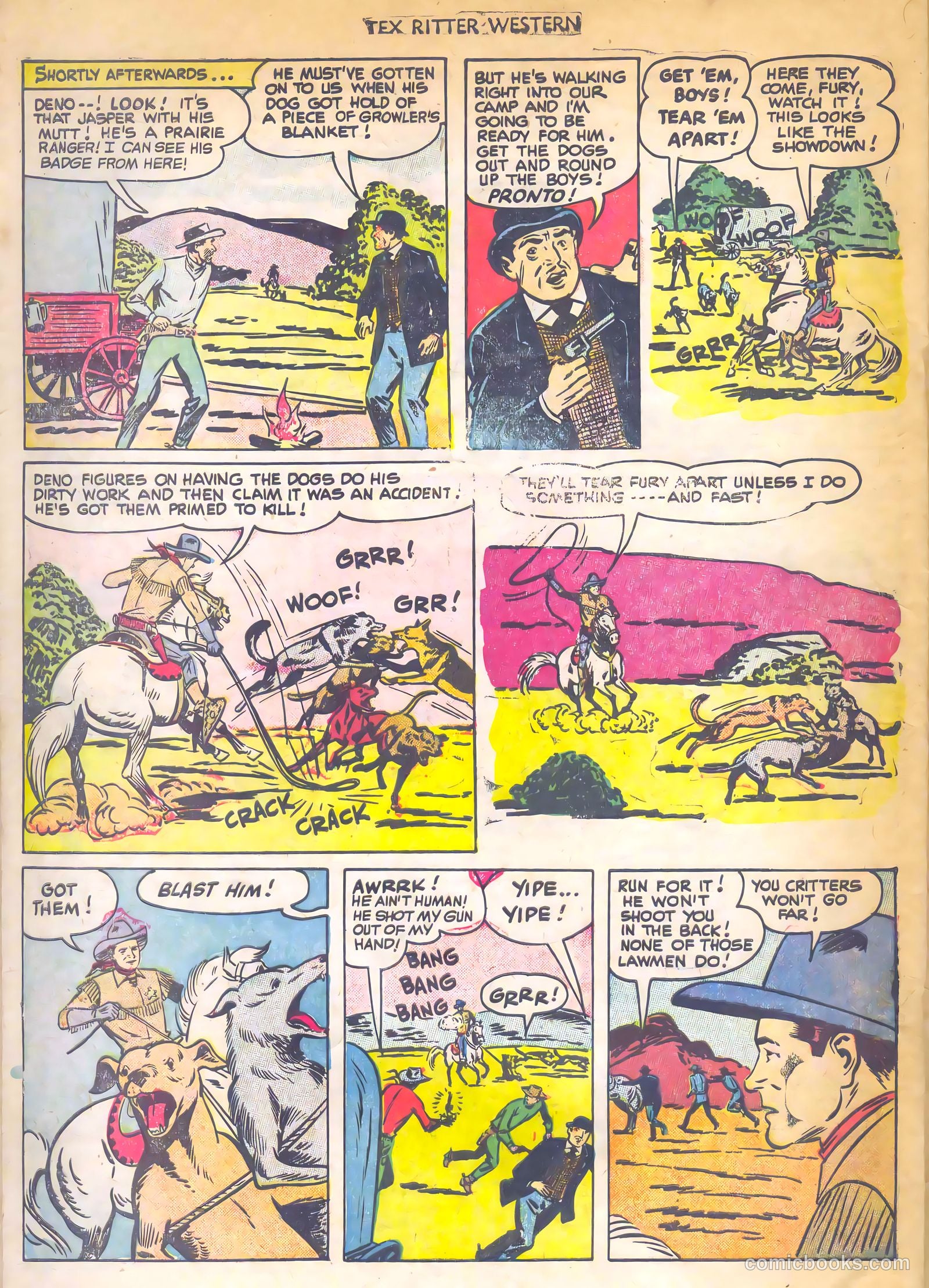 Tex Ritter Western #7 (1951) — page 22 of 36