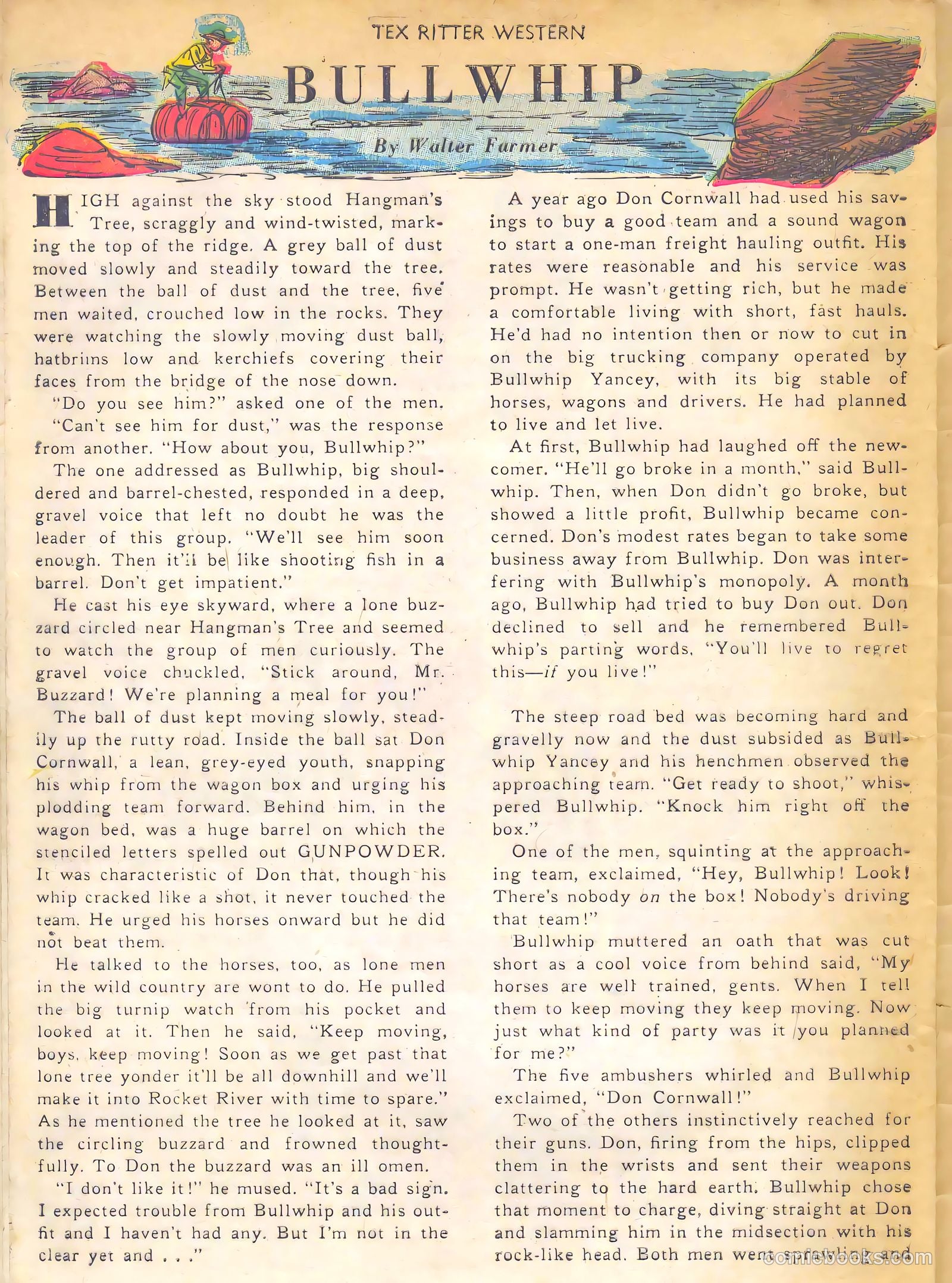Tex Ritter Western #7 (1951) — page 24 of 36
