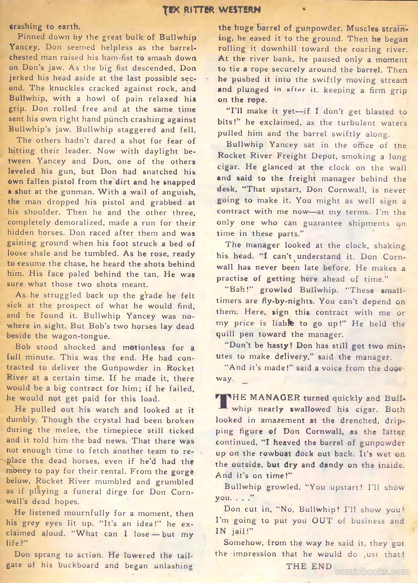 Tex Ritter Western #7 (1951) — page 25 of 36