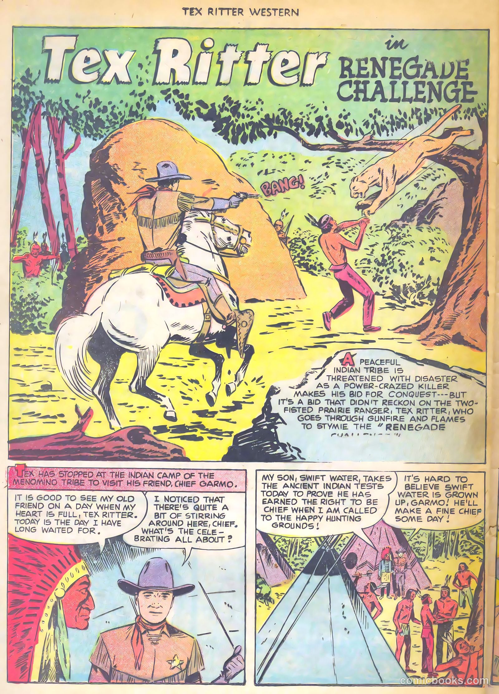 Tex Ritter Western #7 (1951) — page 28 of 36
