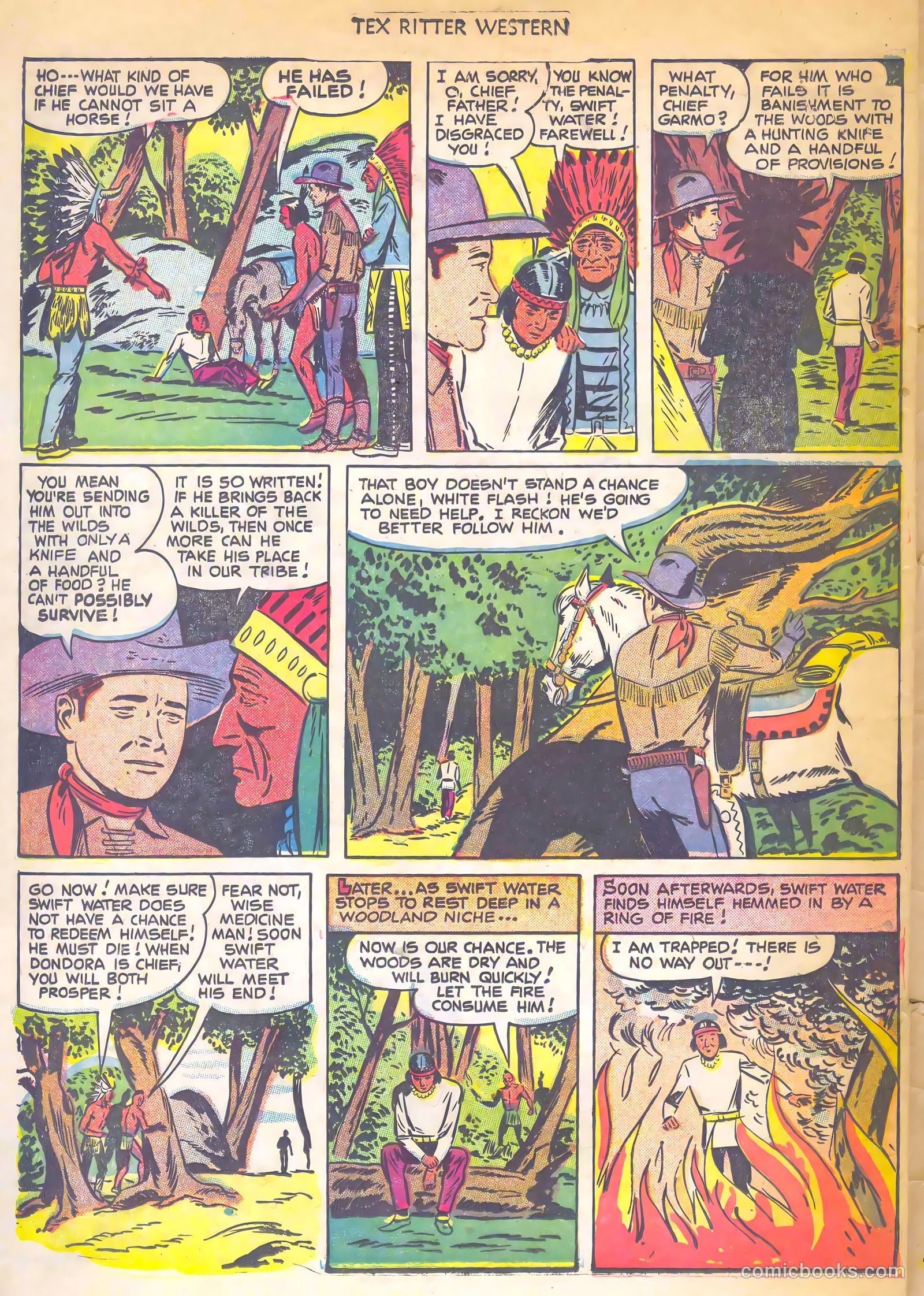 Tex Ritter Western #7 (1951) — page 30 of 36