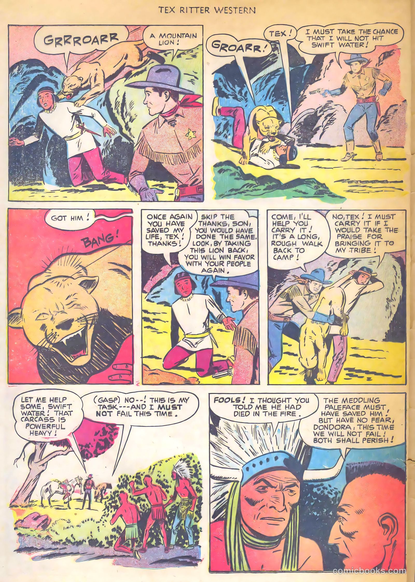 Tex Ritter Western #7 (1951) — page 32 of 36
