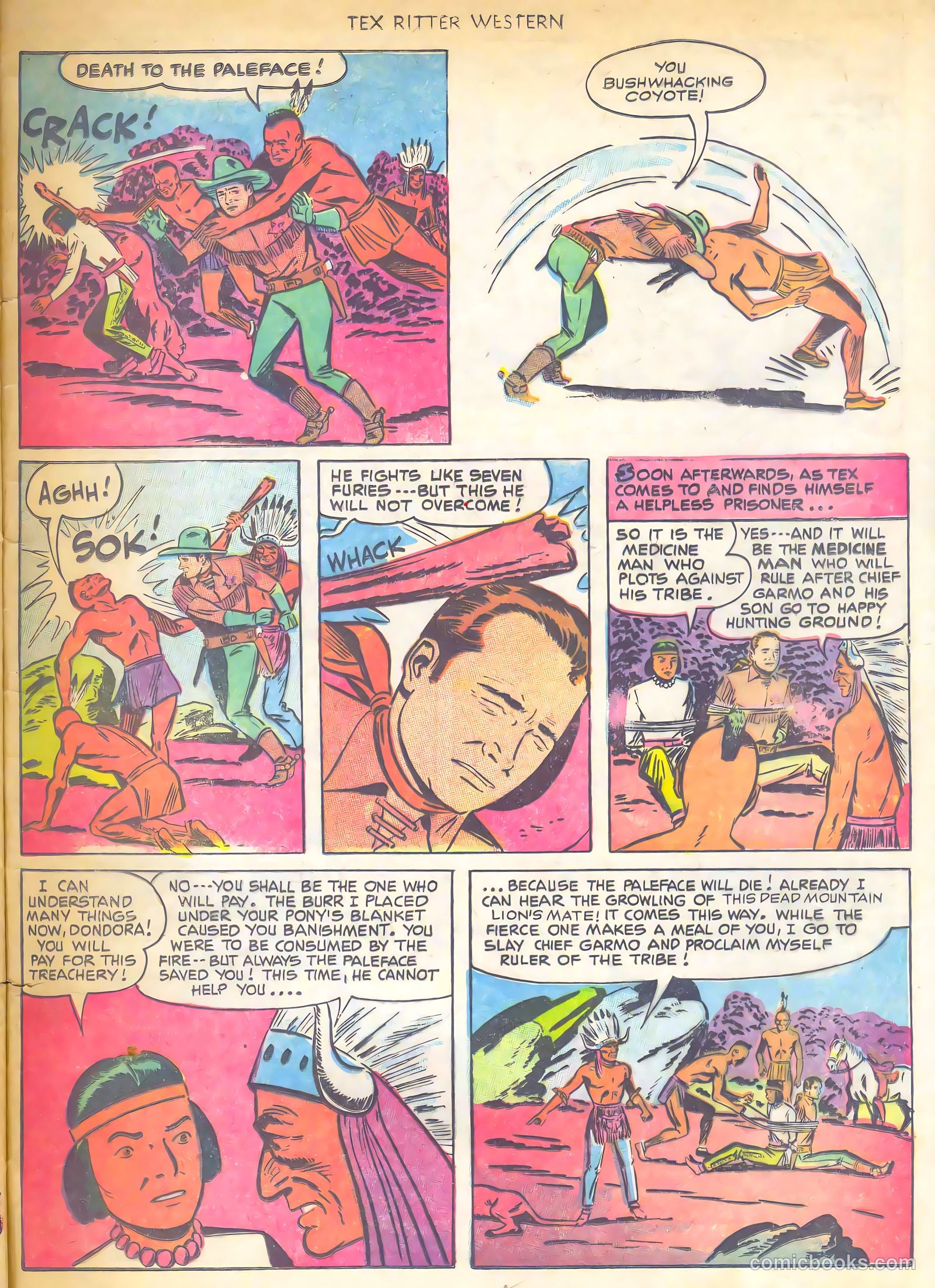 Tex Ritter Western #7 (1951) — page 33 of 36