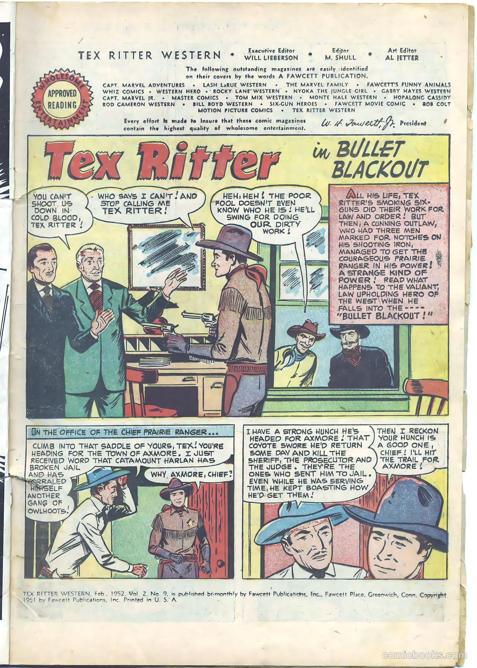 Tex Ritter Western #9 (1952) — page 3 of 36