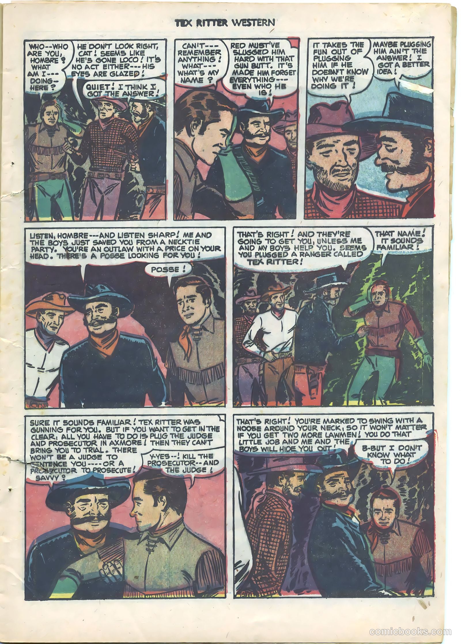 Tex Ritter Western #9 (1952) — page 7 of 36