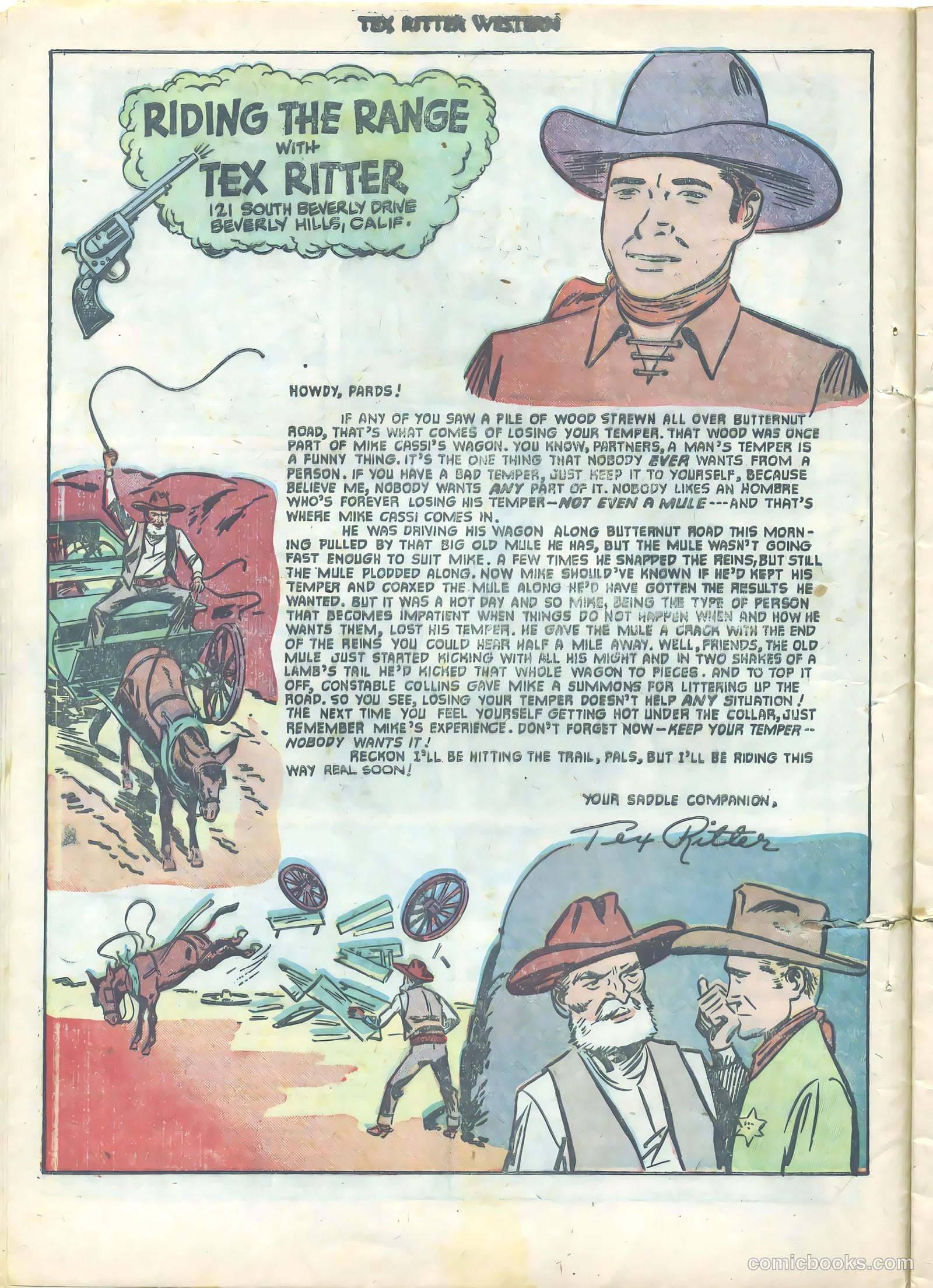 Tex Ritter Western #9 (1952) — page 12 of 36