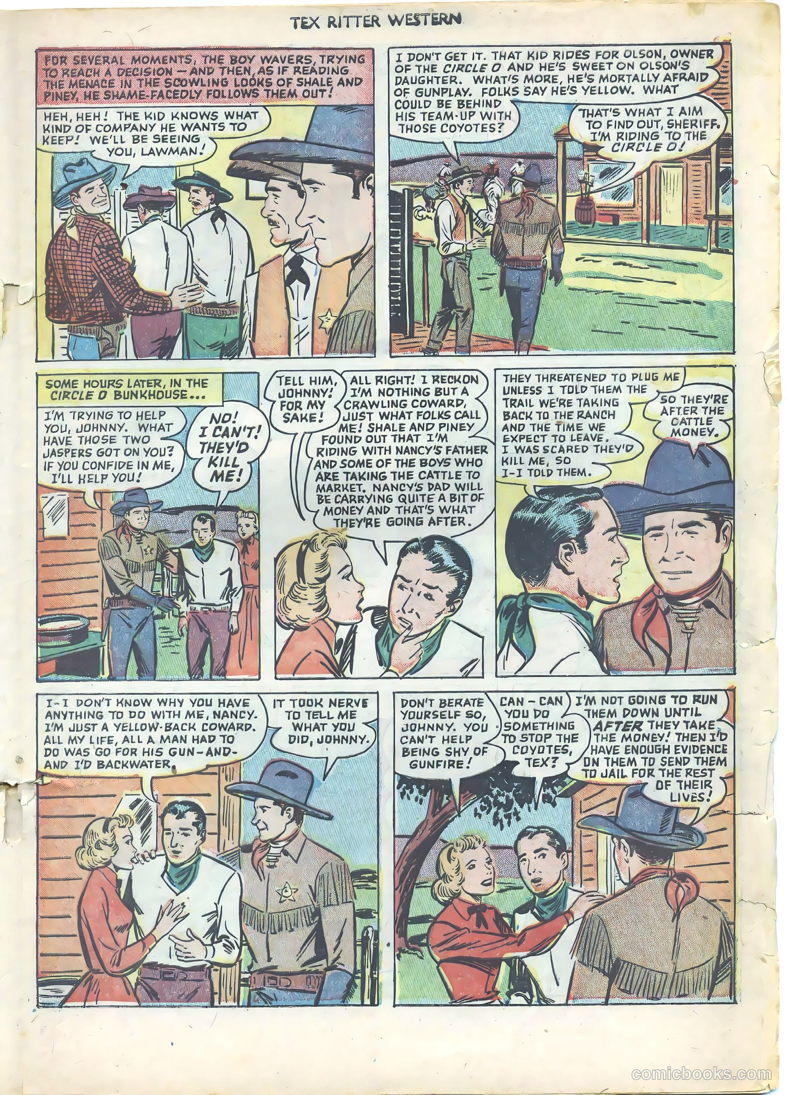 Tex Ritter Western #9 (1952) — page 19 of 36