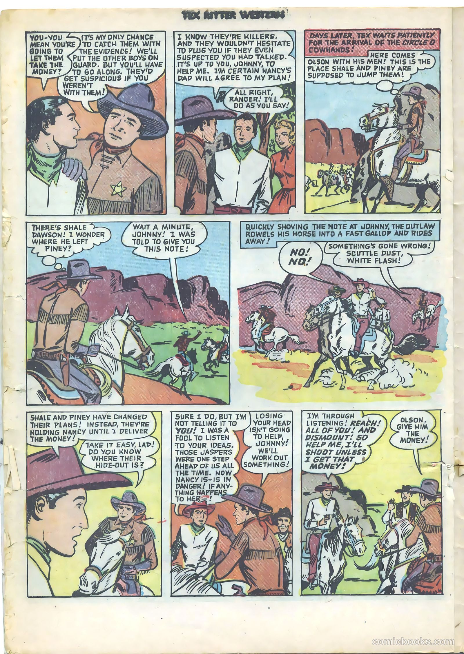 Tex Ritter Western #9 (1952) — page 20 of 36