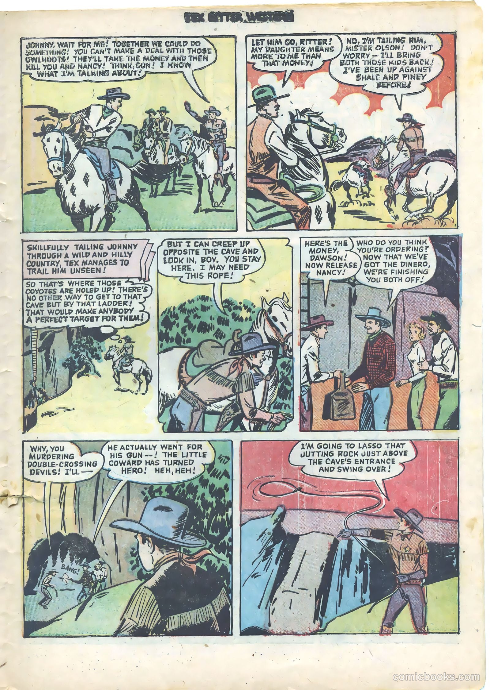 Tex Ritter Western #9 (1952) — page 21 of 36