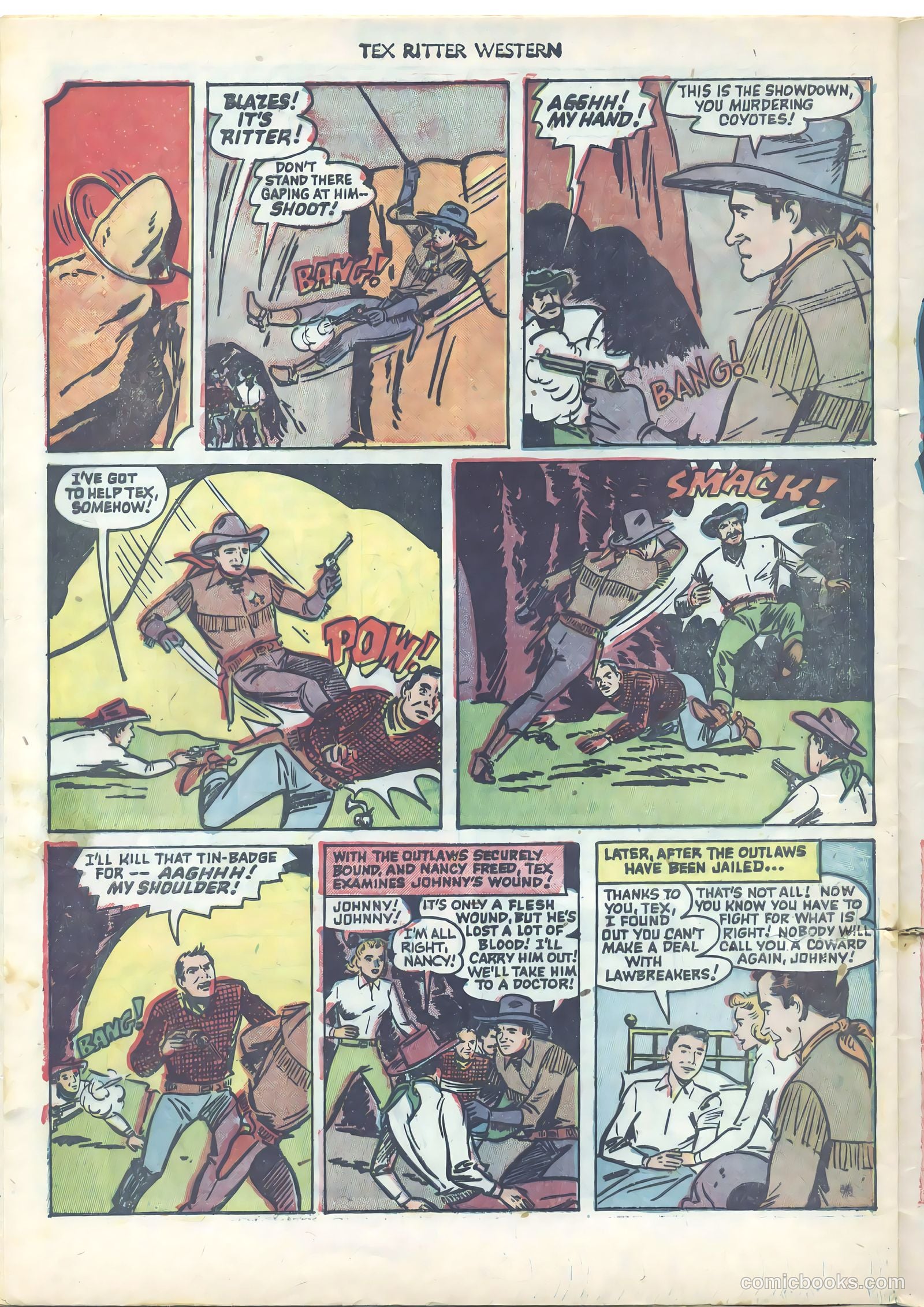 Tex Ritter Western #9 (1952) — page 22 of 36