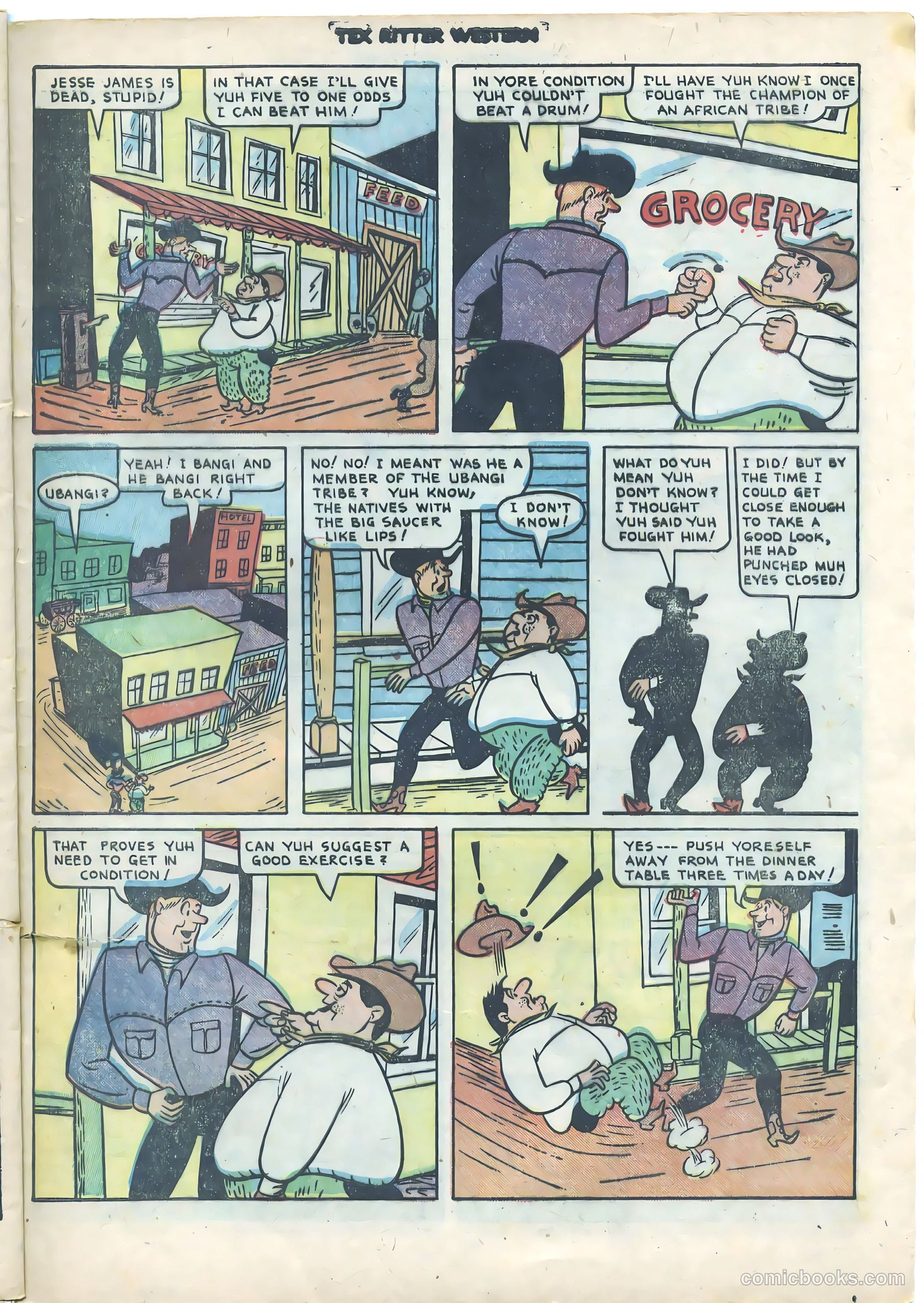 Tex Ritter Western #9 (1952) — page 25 of 36