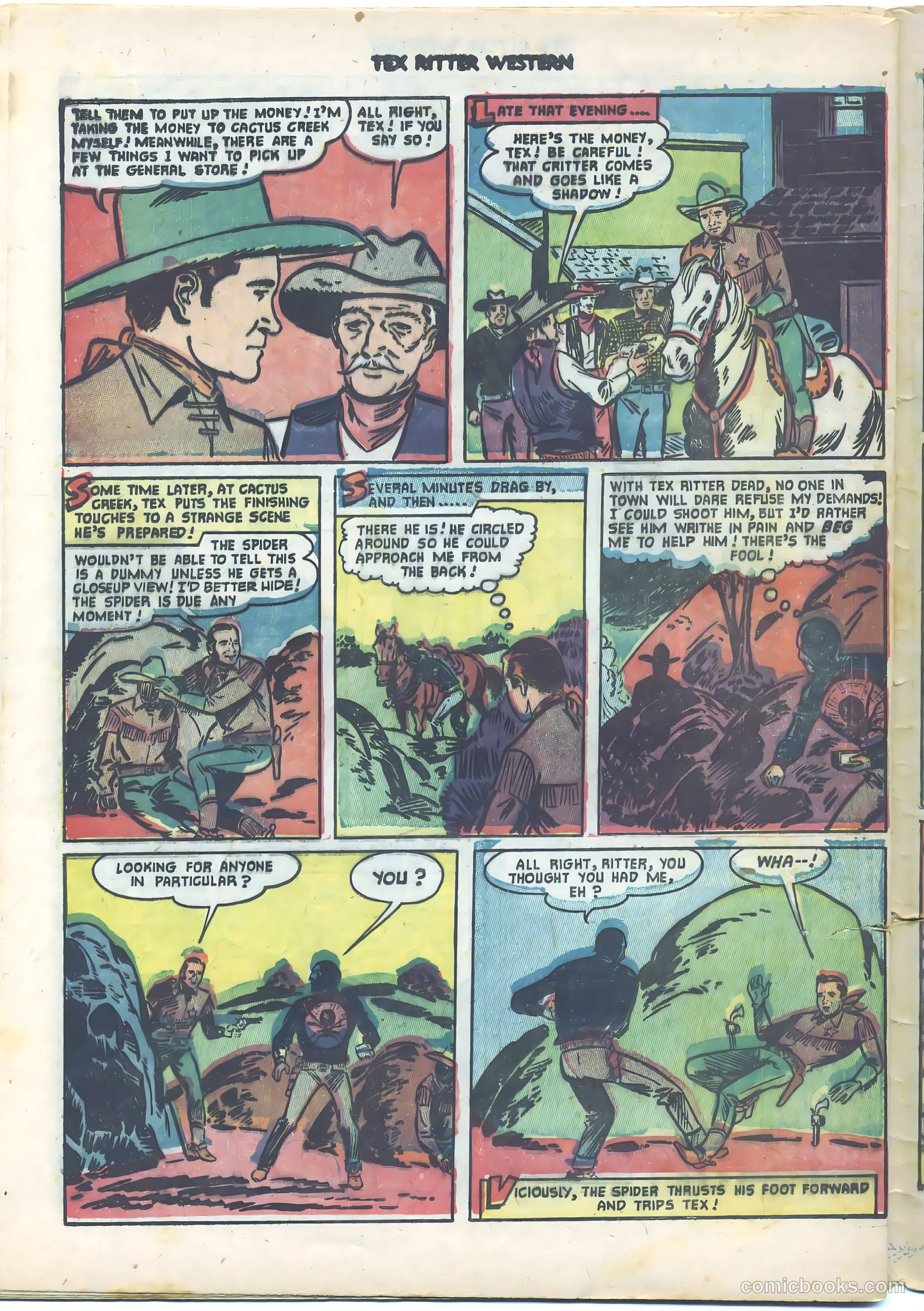 Tex Ritter Western #9 (1952) — page 30 of 36