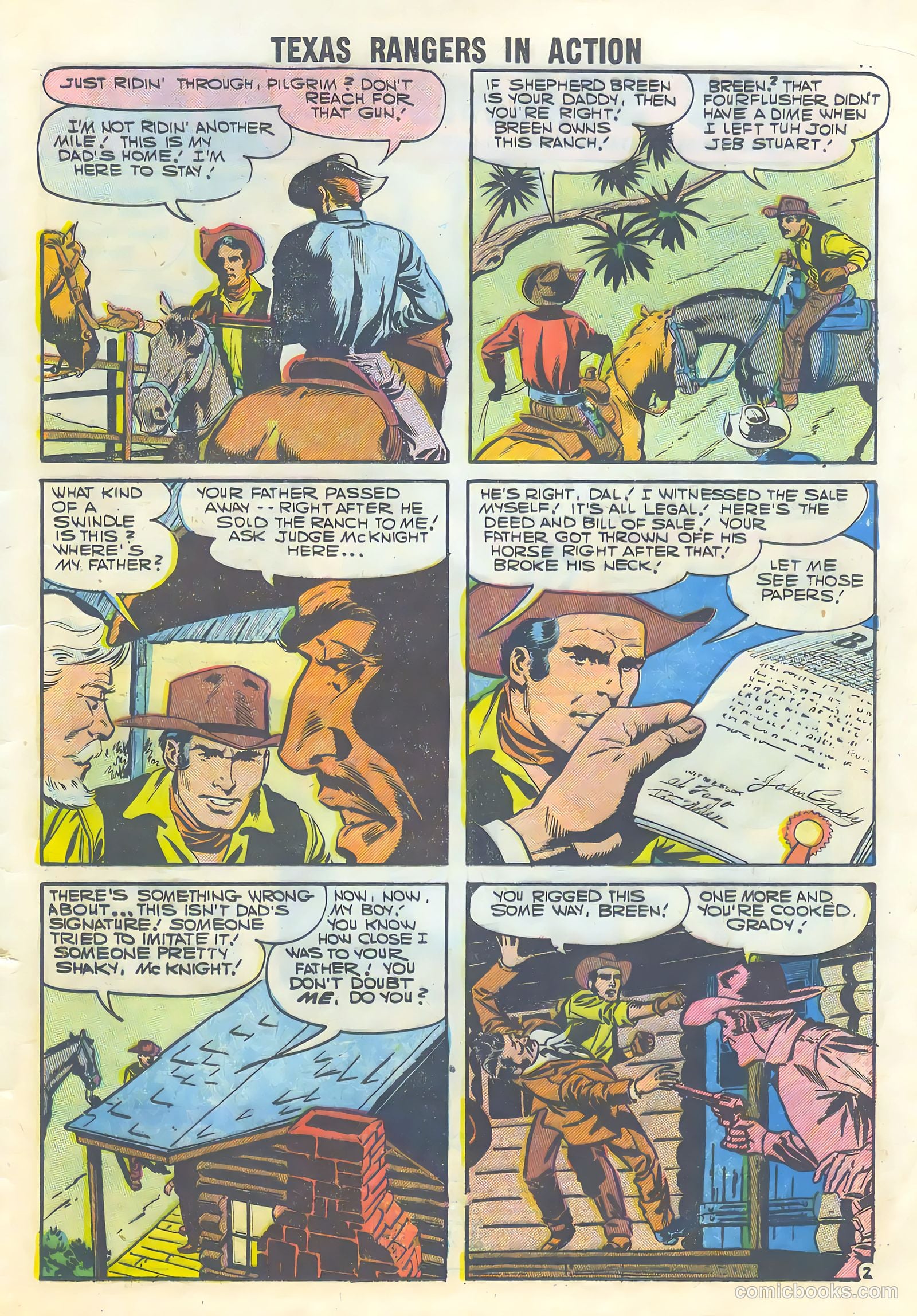 Texas Rangers #8 (1957) — page 21 of 36