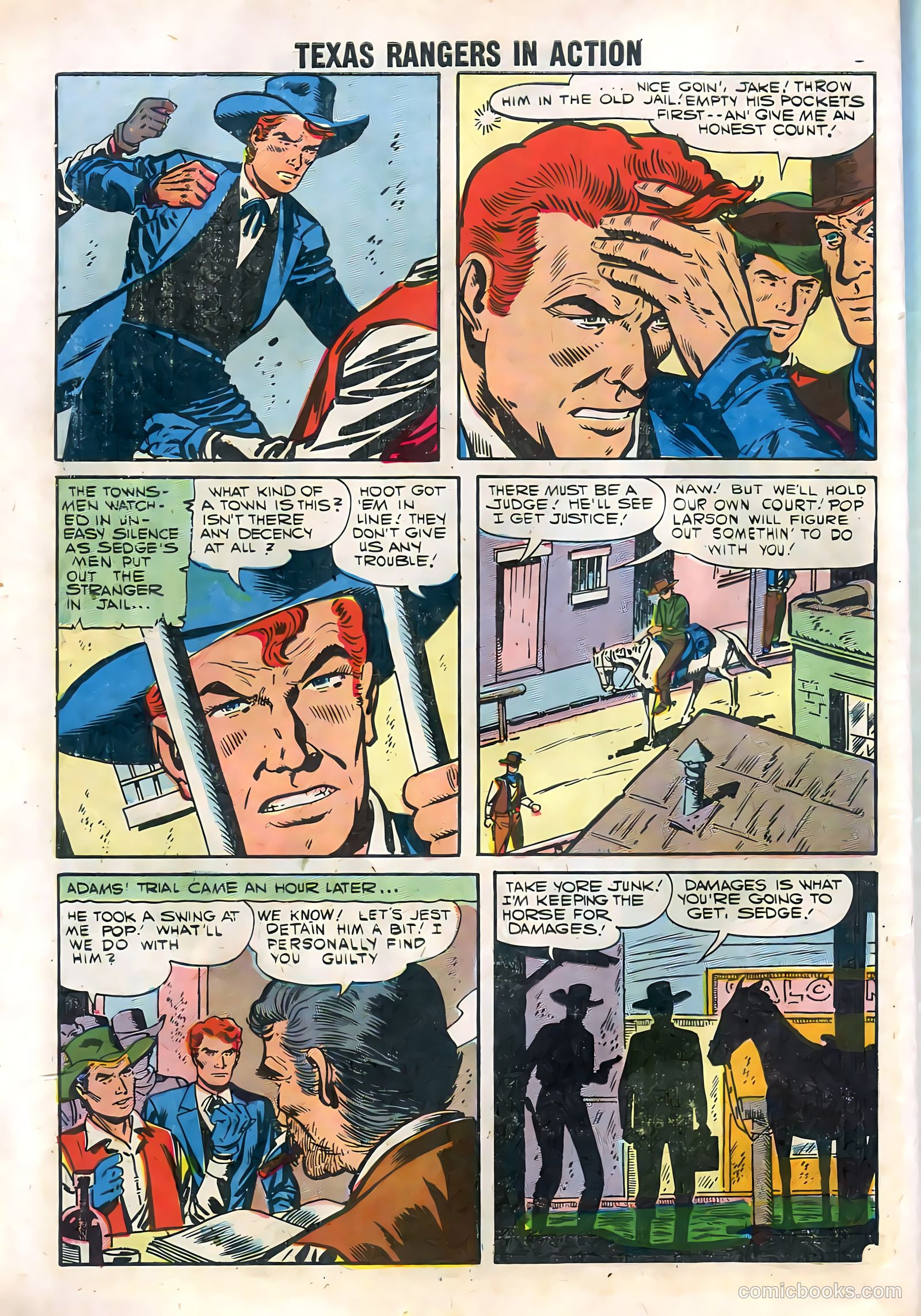 Texas Rangers in Action #11 (1958) — page 10 of 68