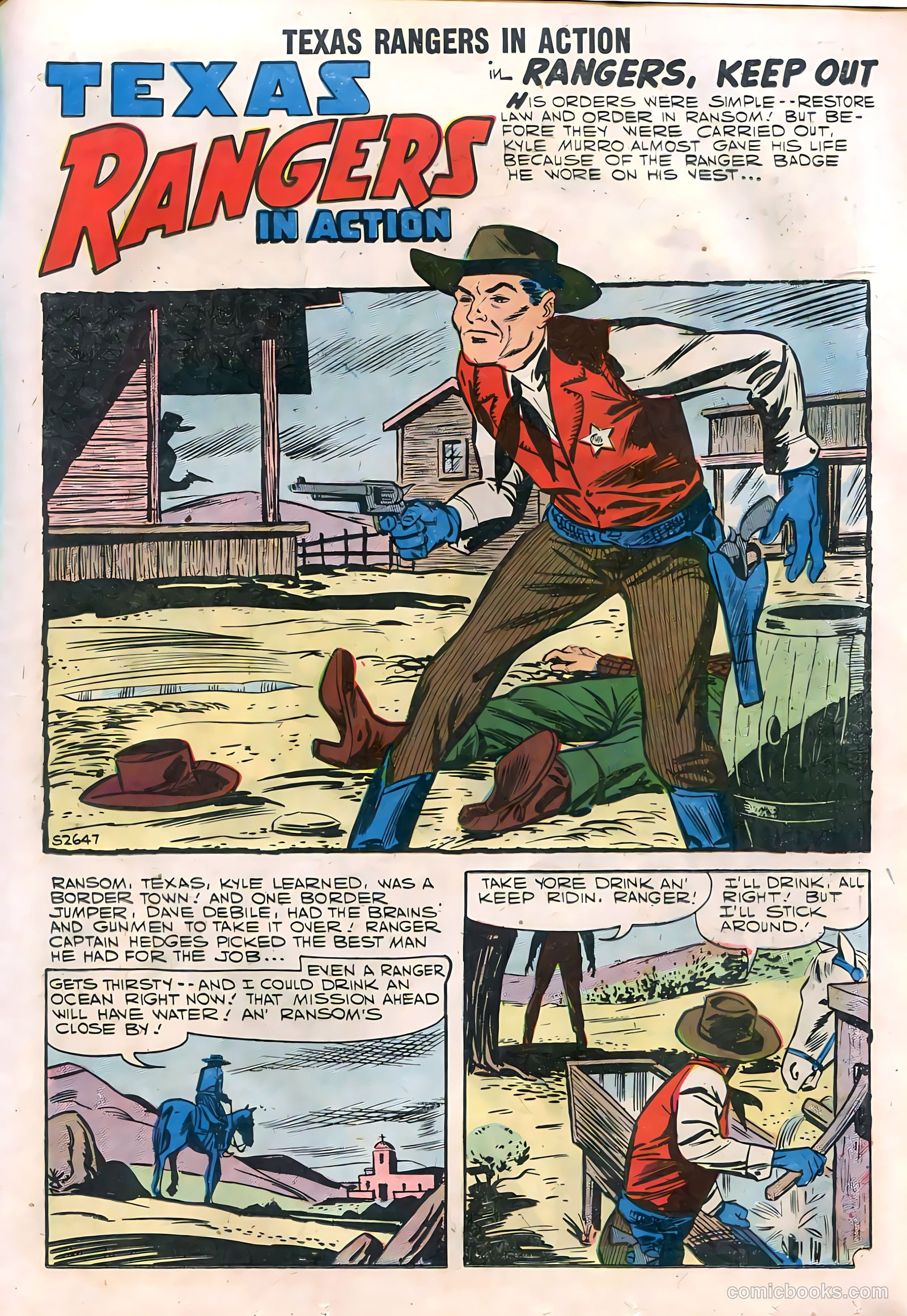 Texas Rangers in Action #11 (1958) — page 33 of 68