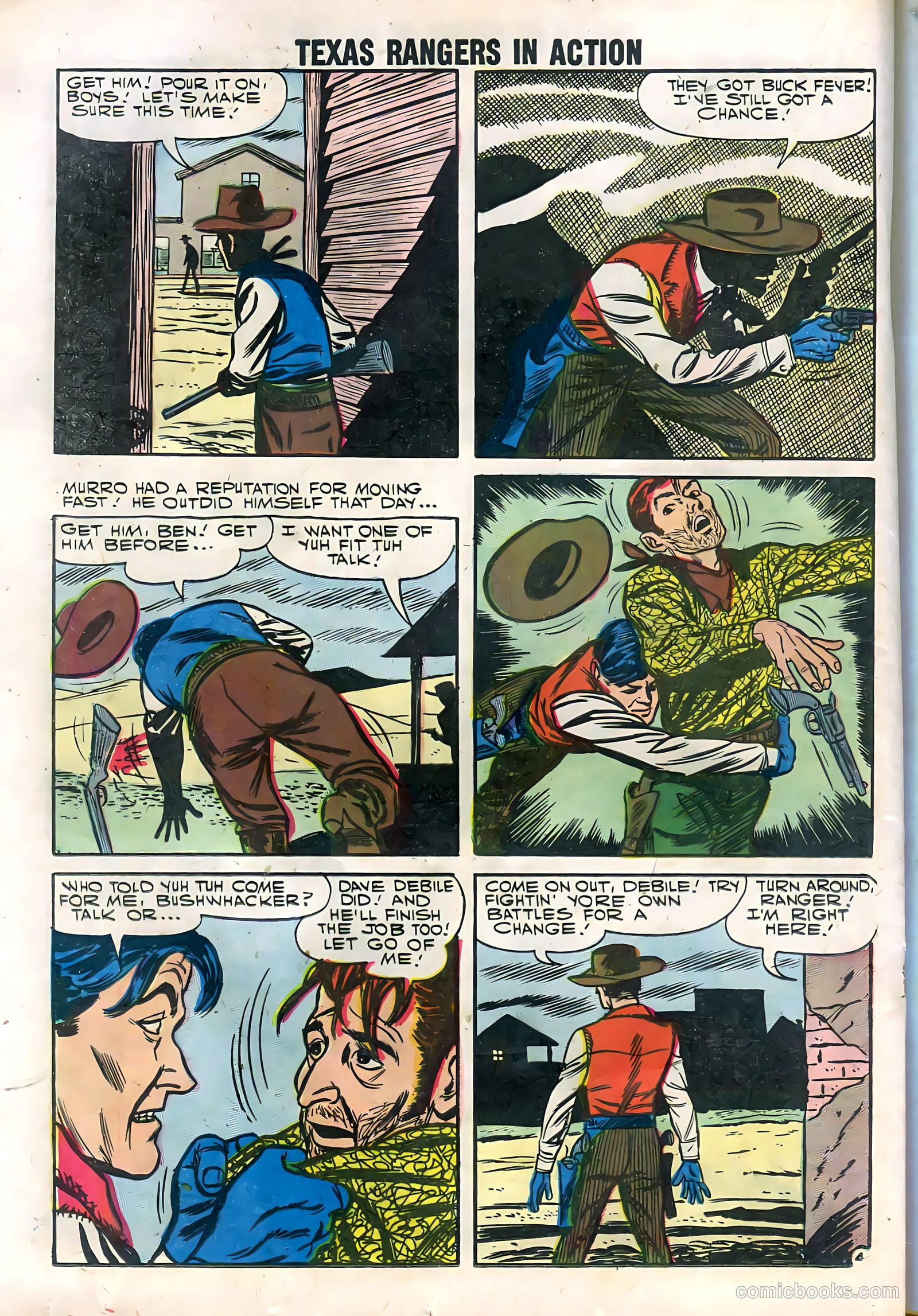 Texas Rangers in Action #11 (1958) — page 36 of 68