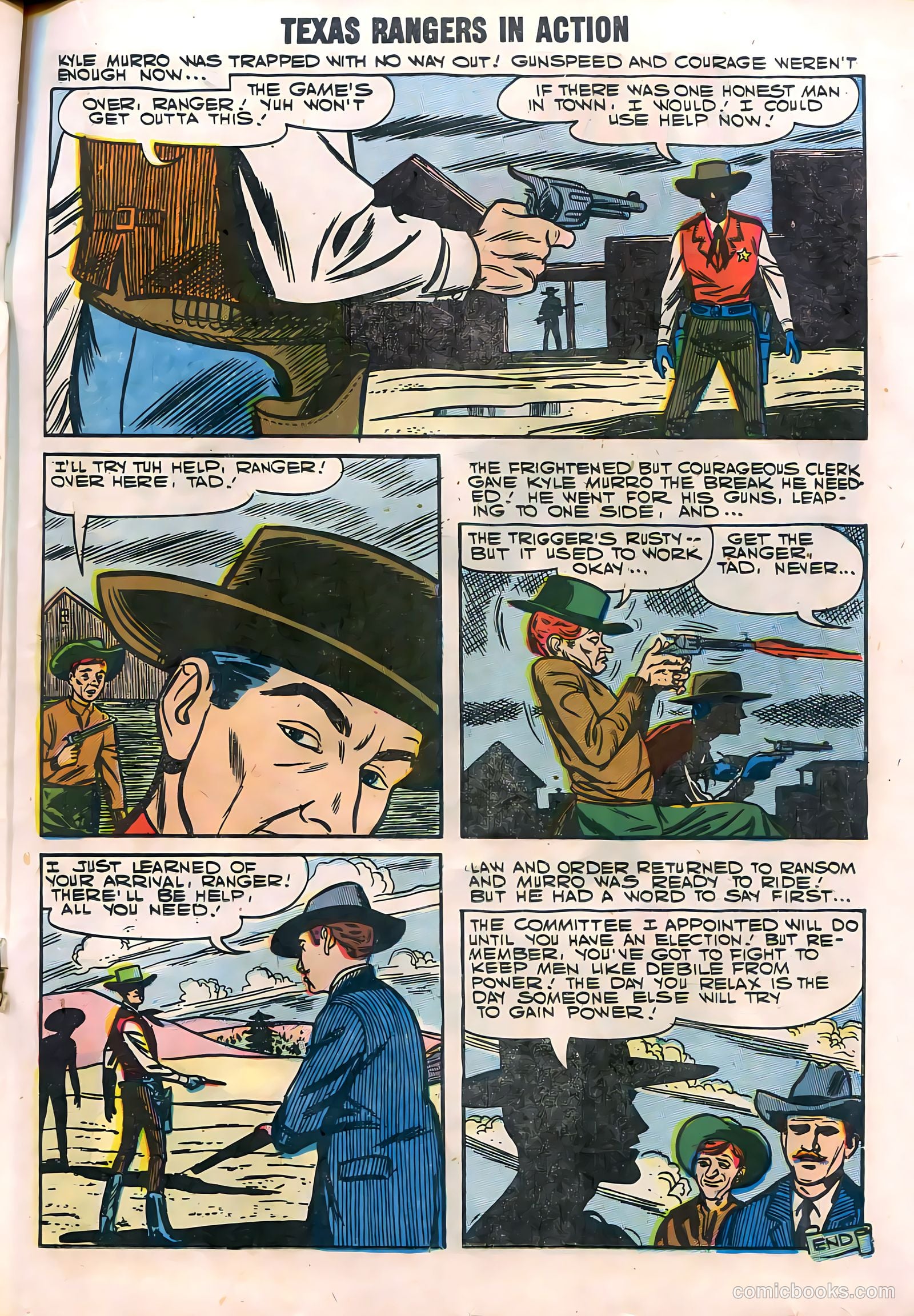 Texas Rangers in Action #11 (1958) — page 37 of 68