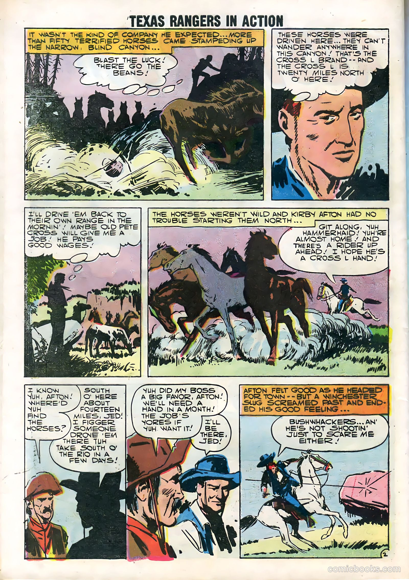 Texas Rangers in Action #11 (1958) — page 52 of 68