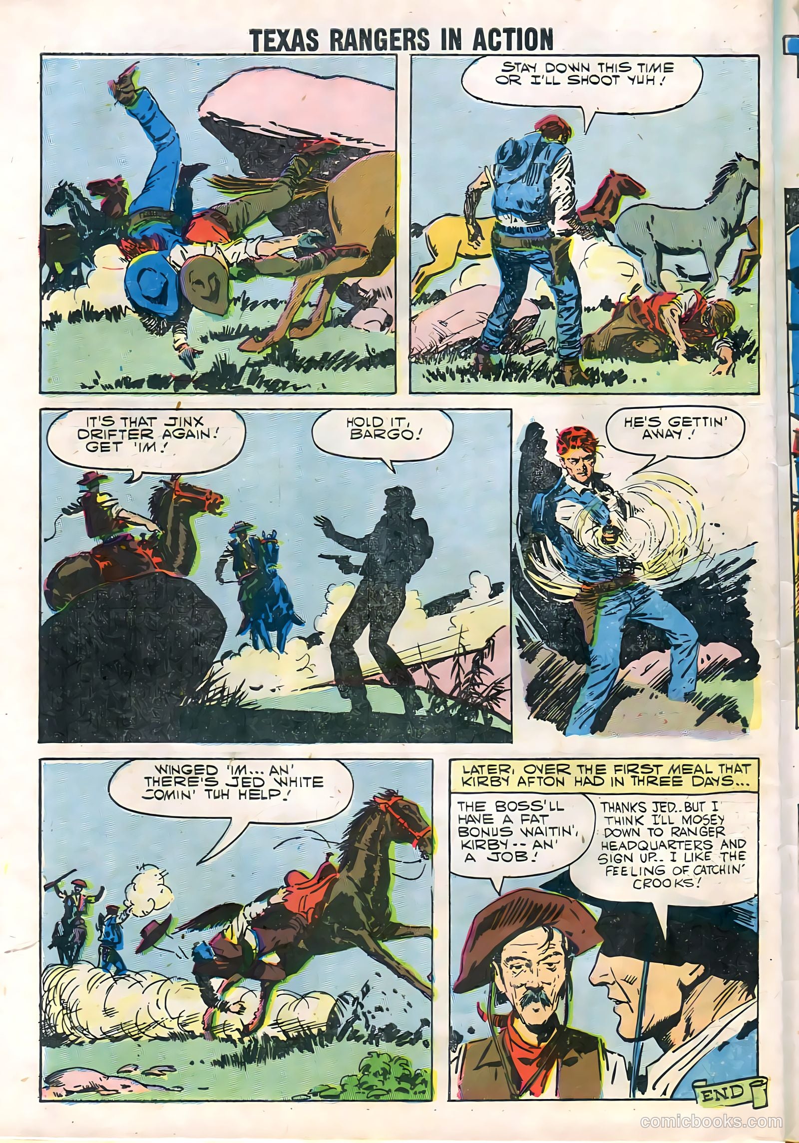 Texas Rangers in Action #11 (1958) — page 55 of 68