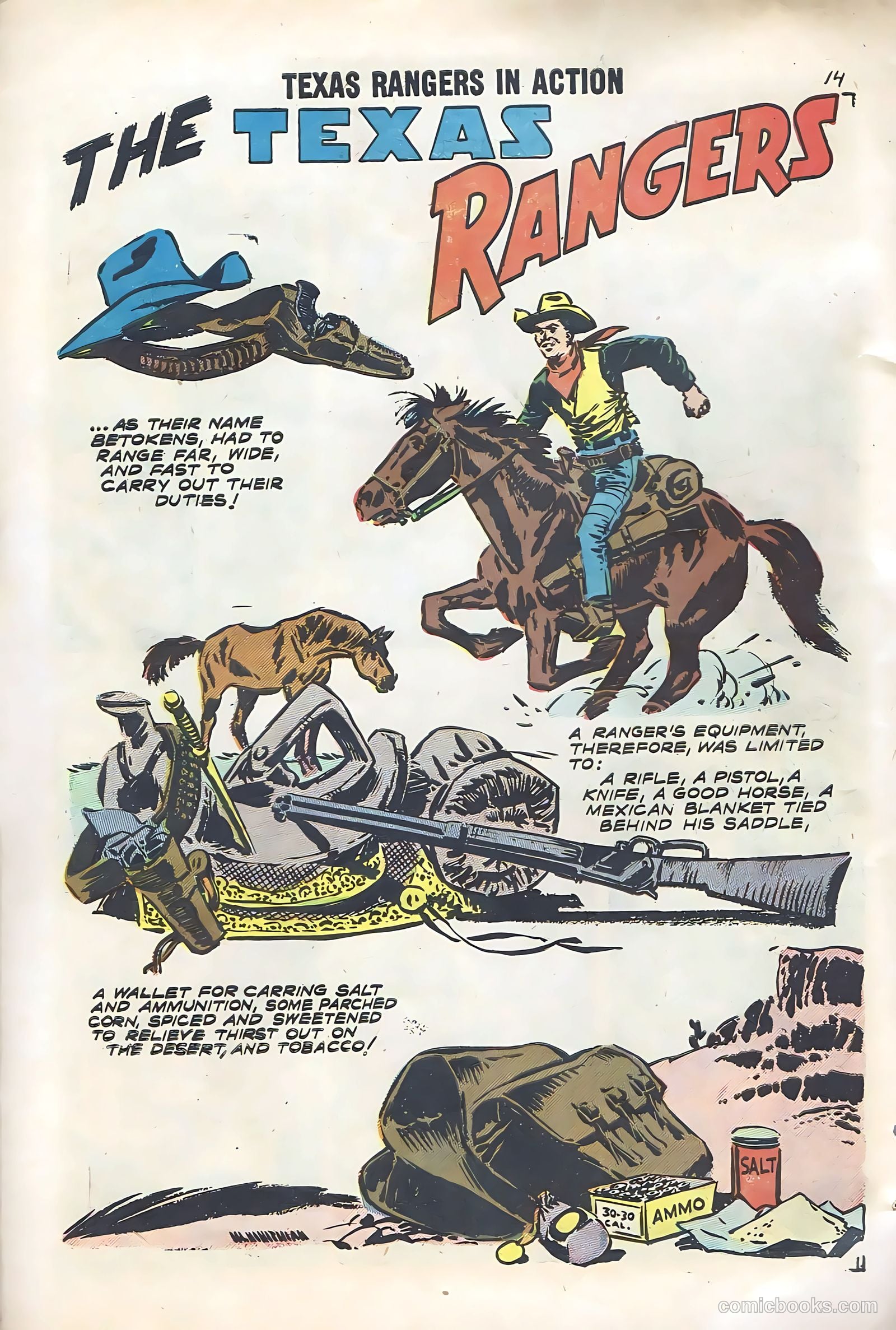 Texas Rangers in Action #12 (1958) — page 16 of 68