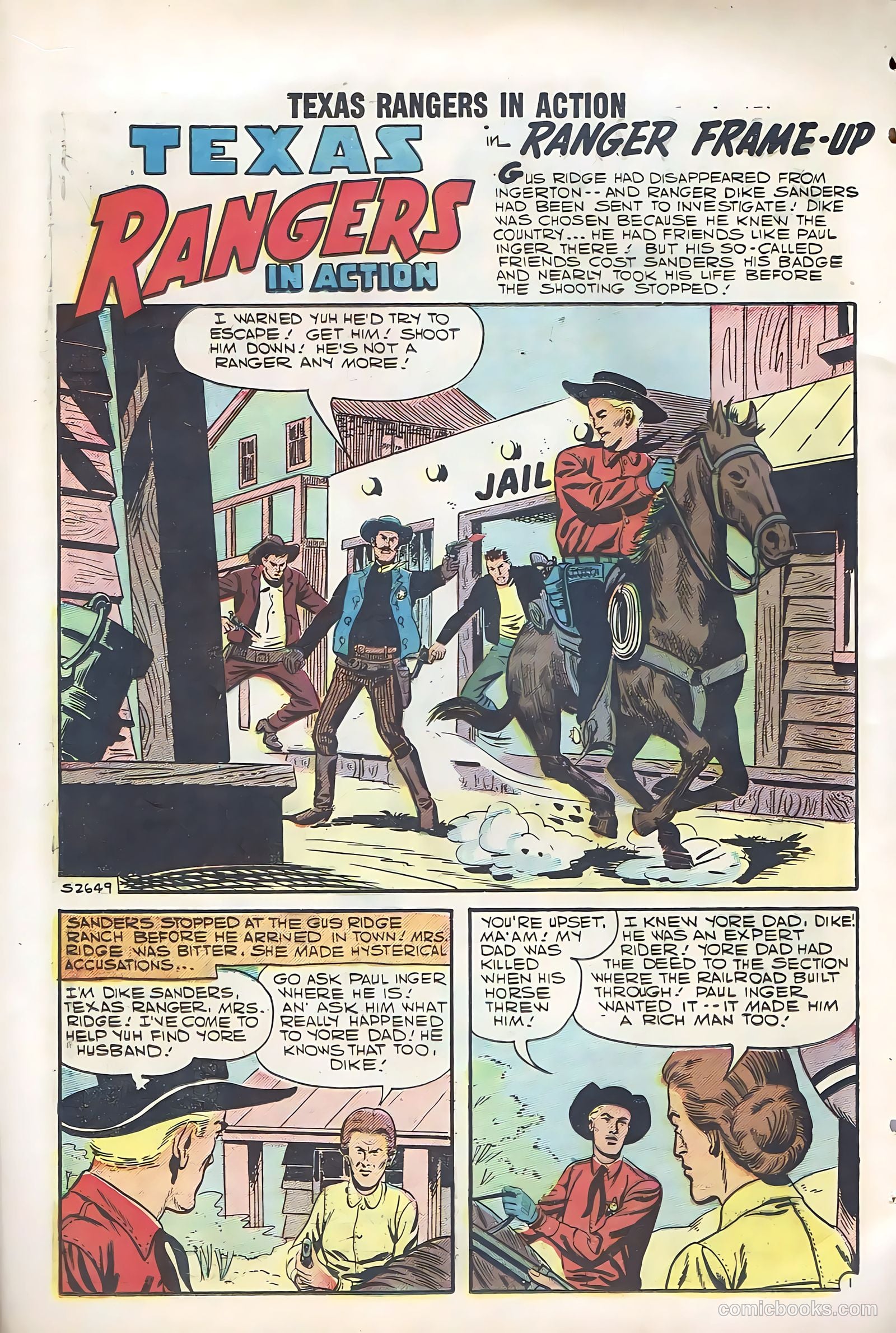 Texas Rangers in Action #12 (1958) — page 20 of 68