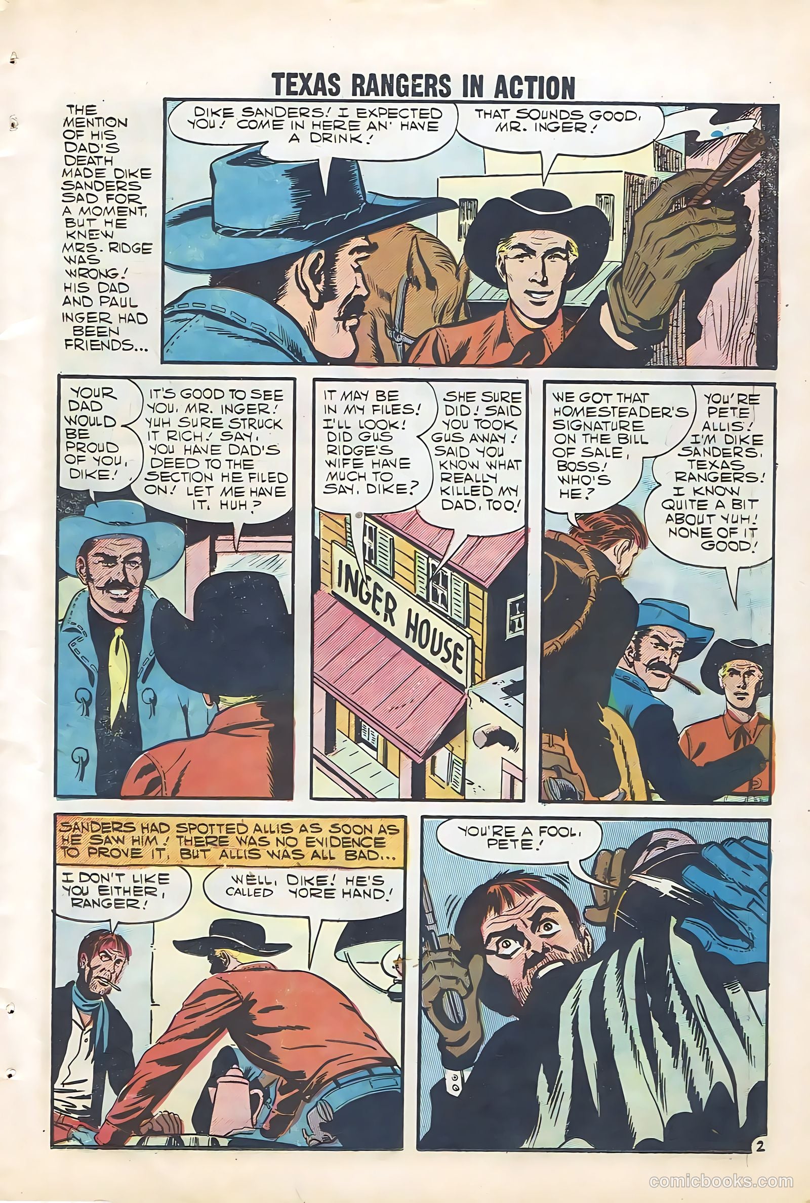 Texas Rangers in Action #12 (1958) — page 21 of 68