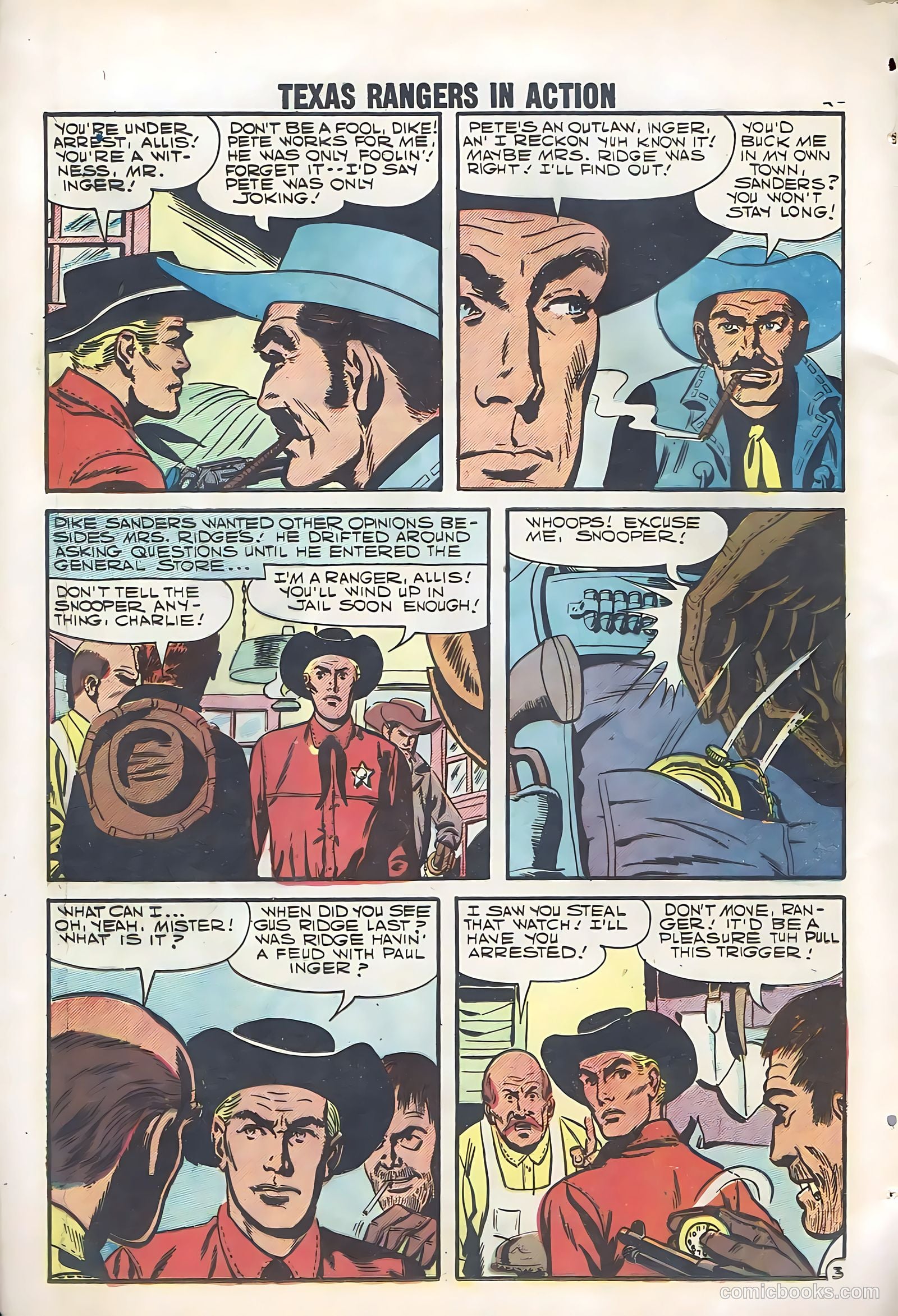 Texas Rangers in Action #12 (1958) — page 22 of 68