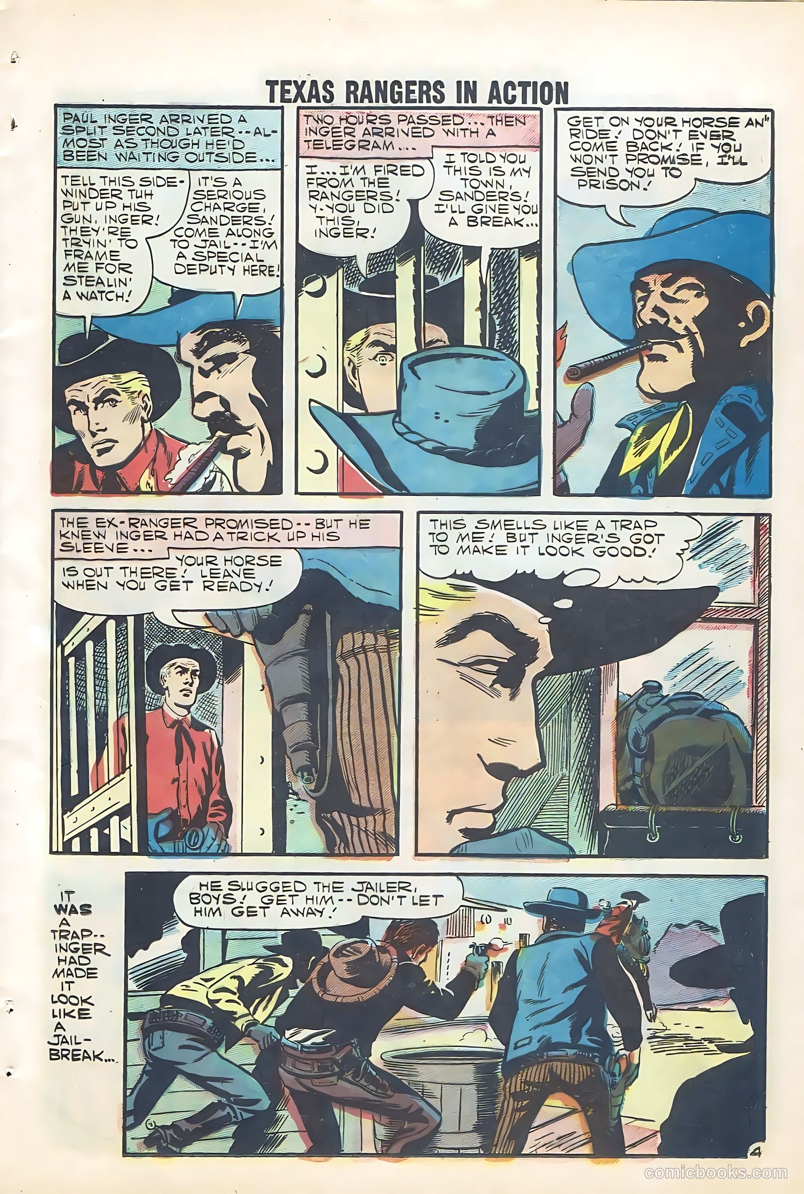 Texas Rangers in Action #12 (1958) — page 23 of 68