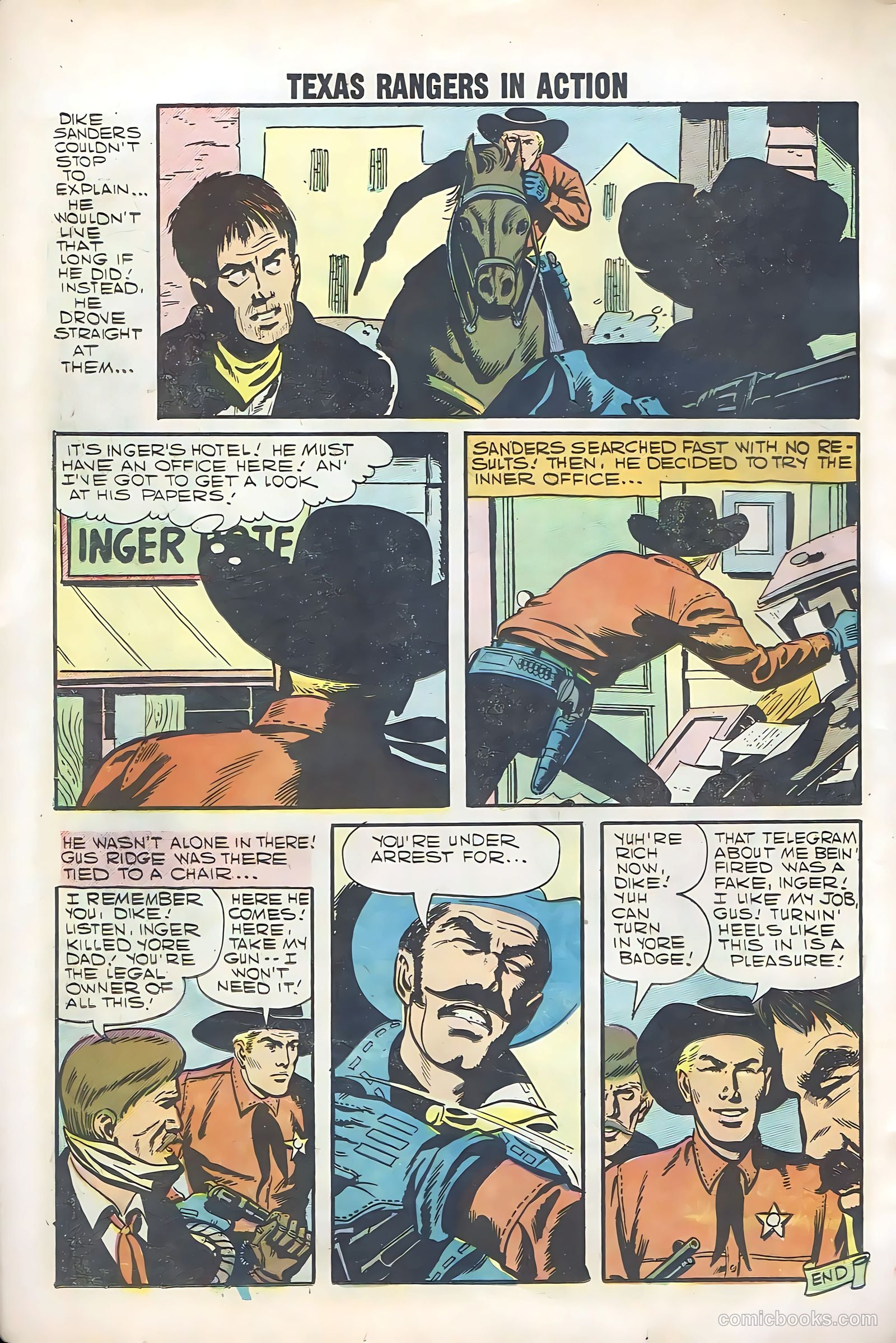 Texas Rangers in Action #12 (1958) — page 24 of 68
