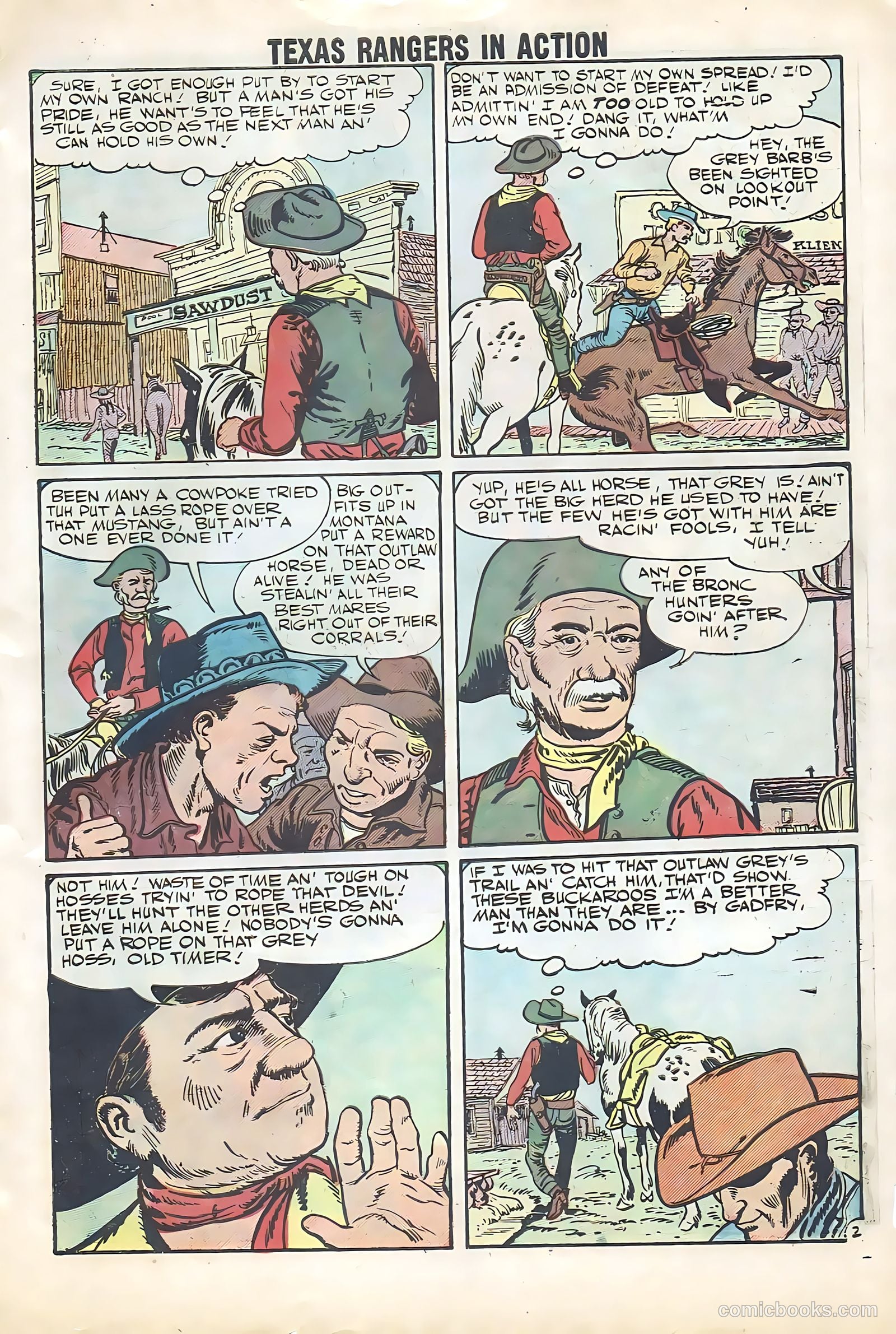 Texas Rangers in Action #12 (1958) — page 53 of 68