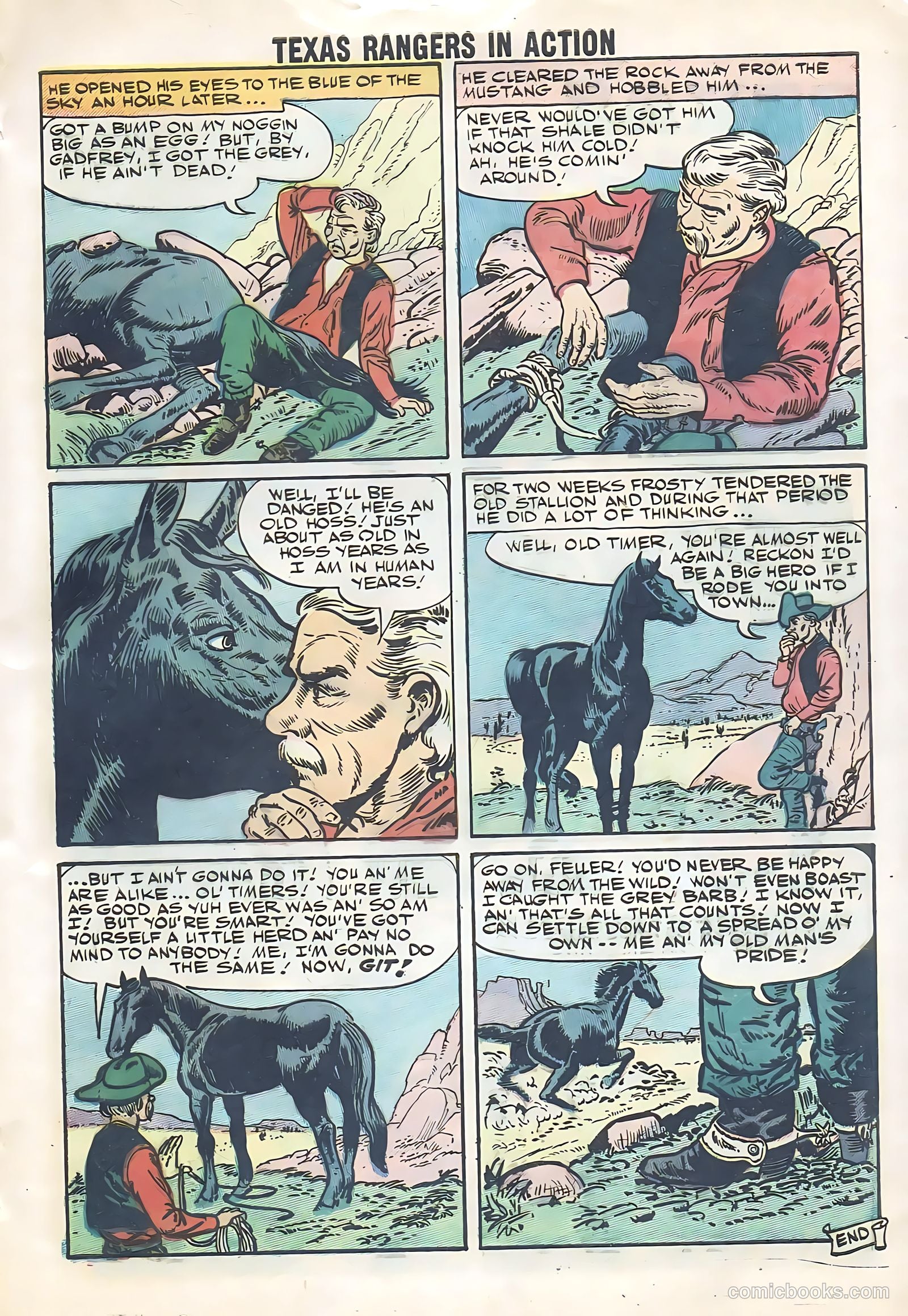 Texas Rangers in Action #12 (1958) — page 55 of 68