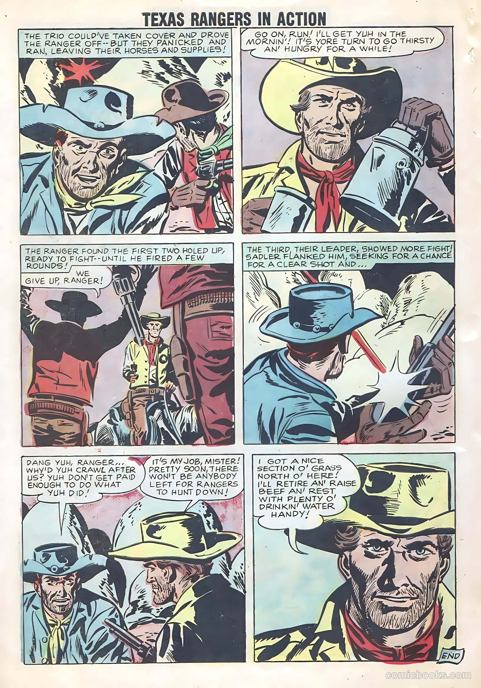 Texas Rangers in Action #12 (1958) — page 58 of 68
