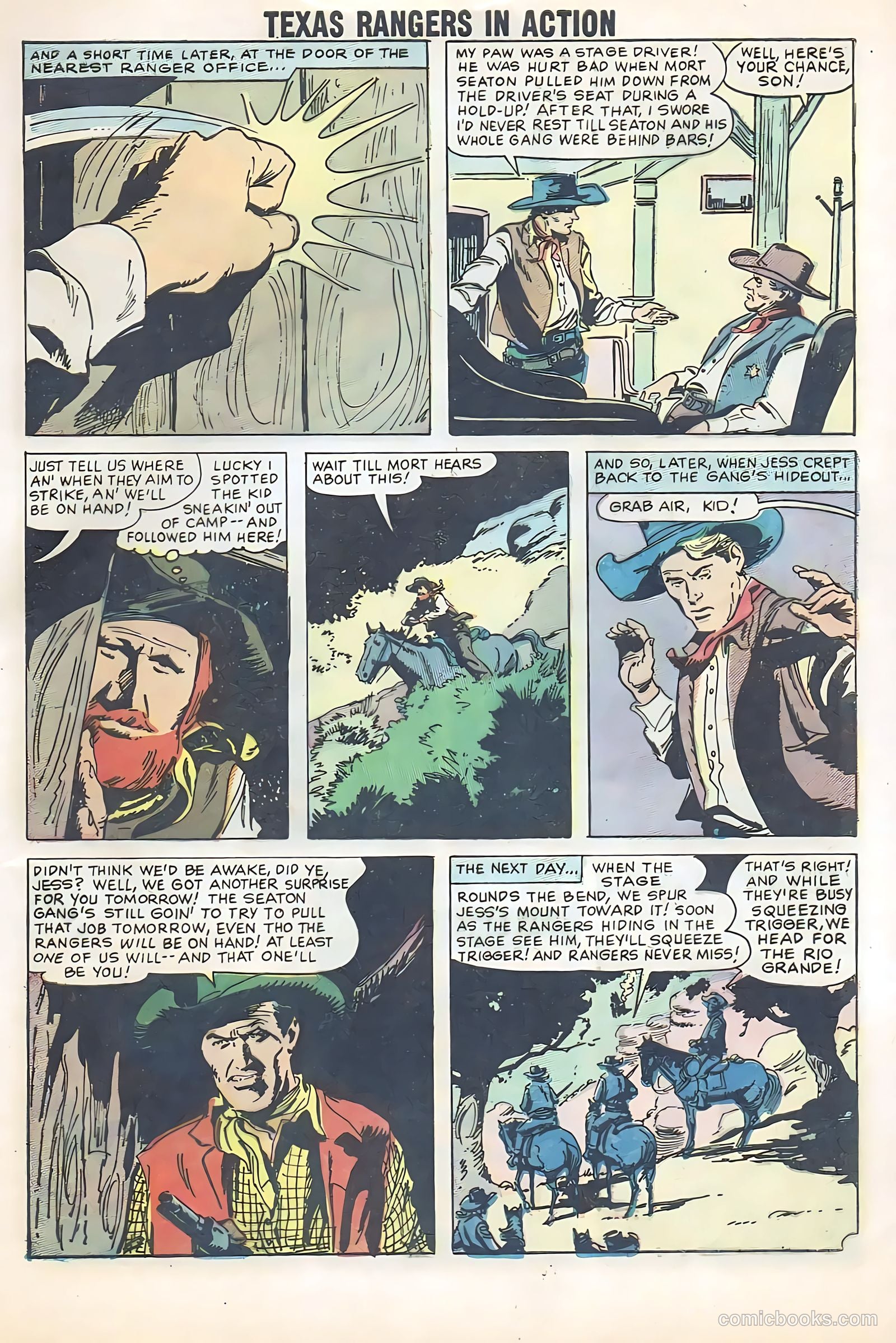 Texas Rangers in Action #12 (1958) — page 63 of 68